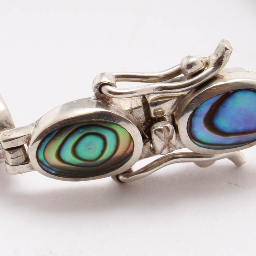 Sterling Silver Abalone Bracelet