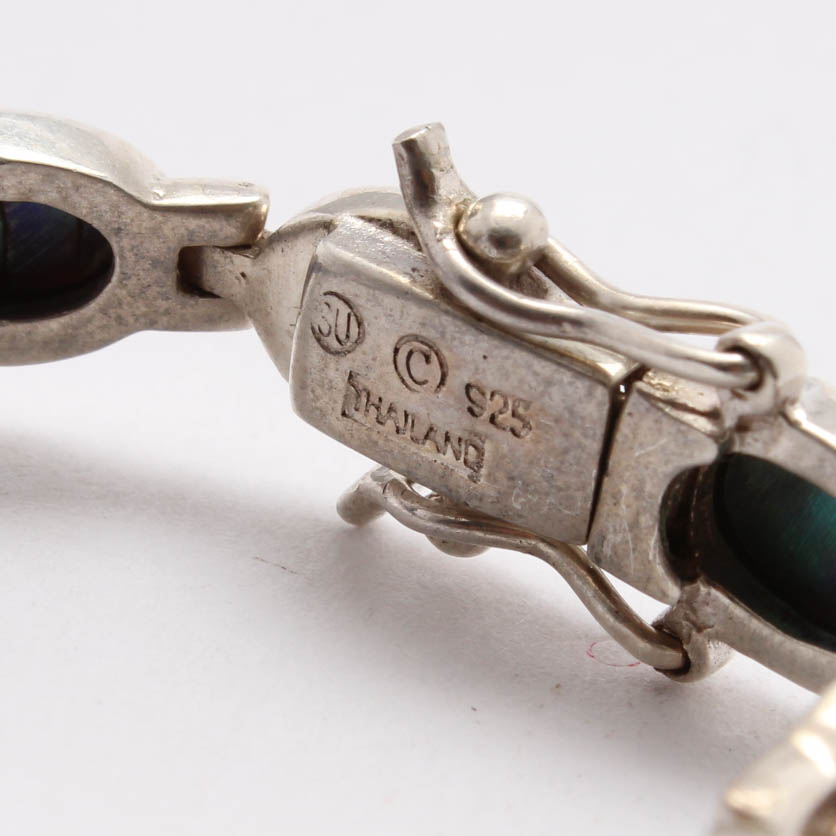 Sterling Silver Abalone Bracelet