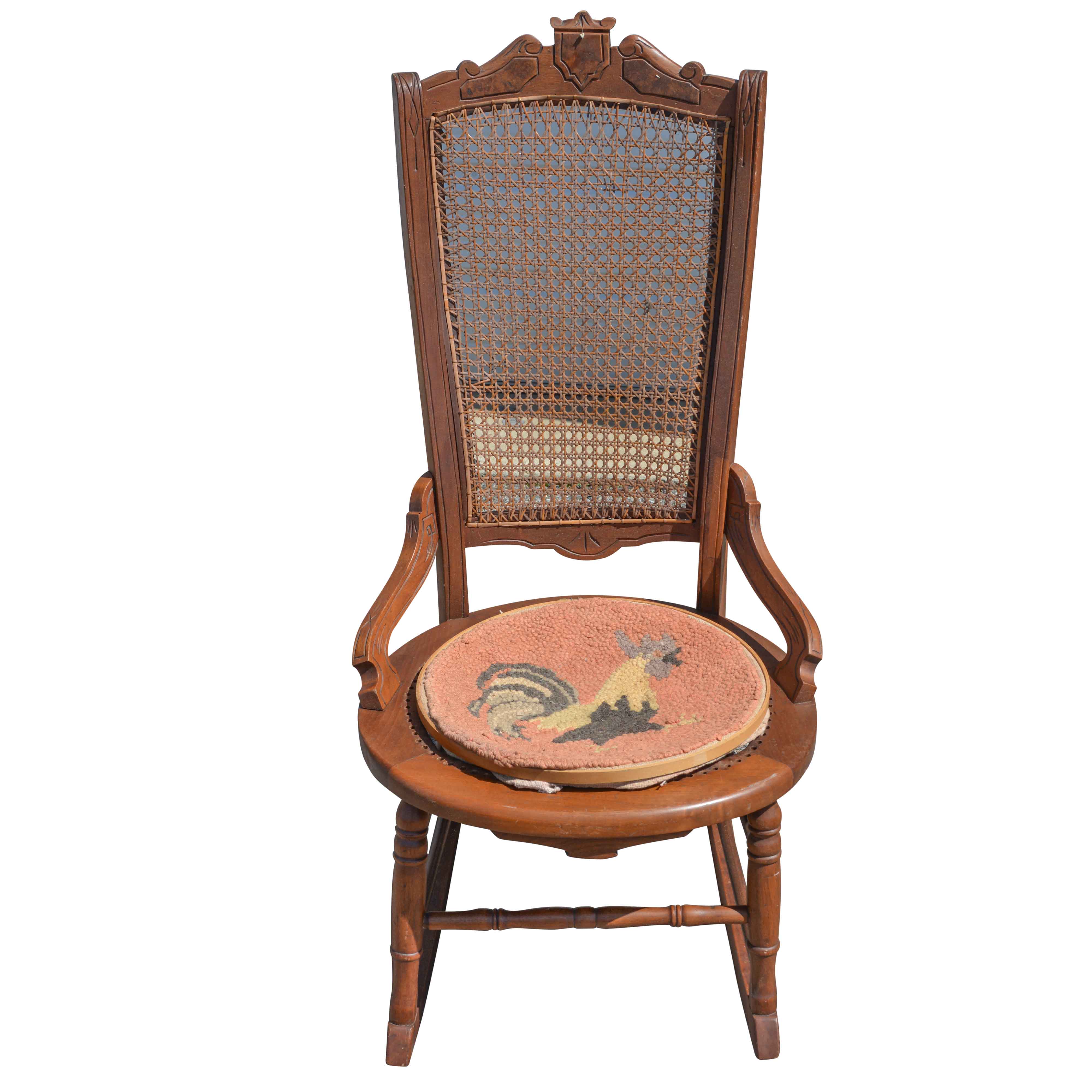 Victorian Style Rocking Chair with Changeable Seat Covers