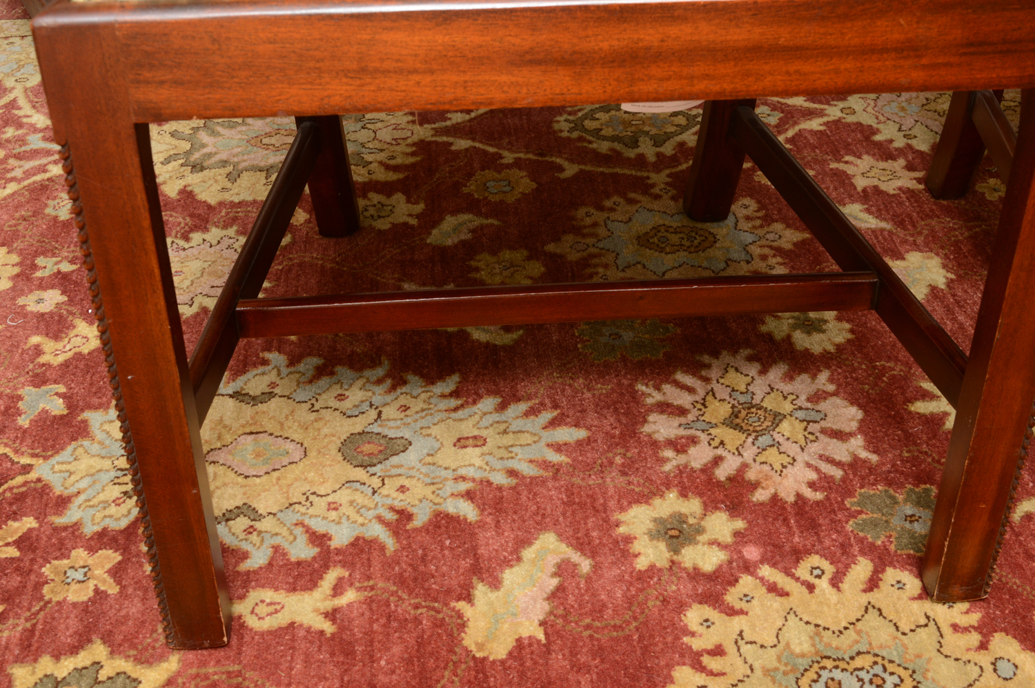 Vintage Chippendale Style Mahogany Dining Table with Chairs by Maitland-Smith