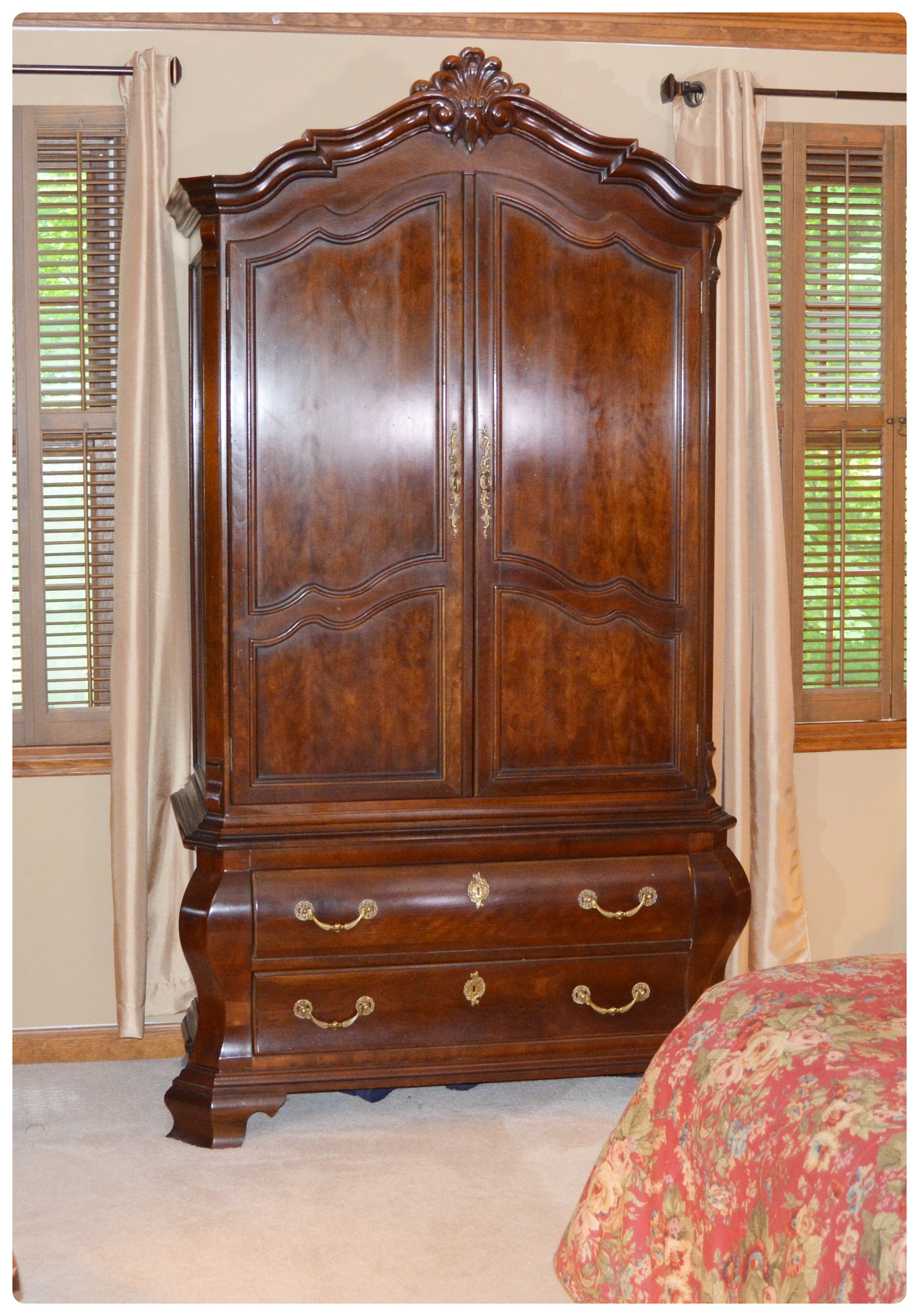 Bombe Style Armoire by Century Furniture