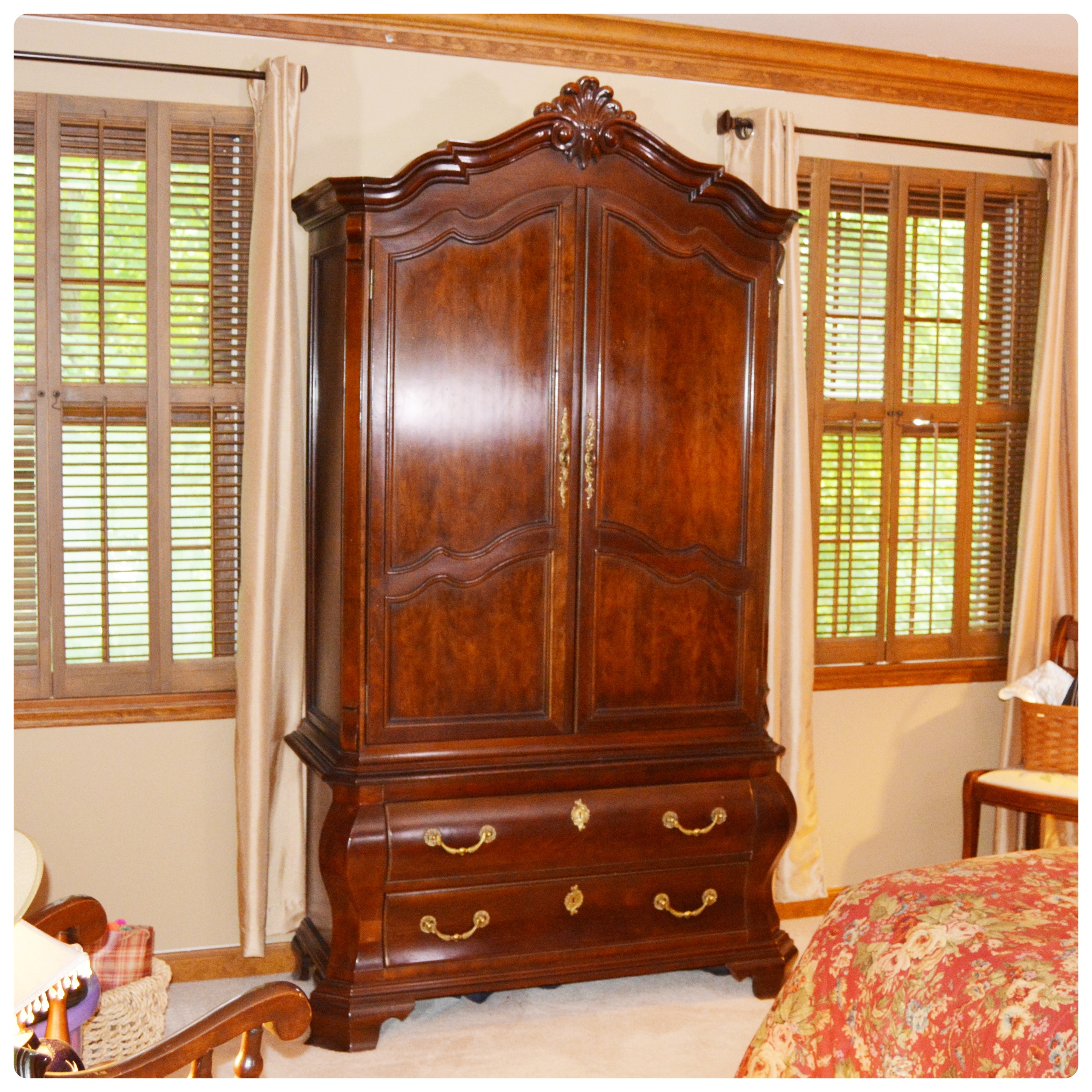 Bombe Style Armoire by Century Furniture