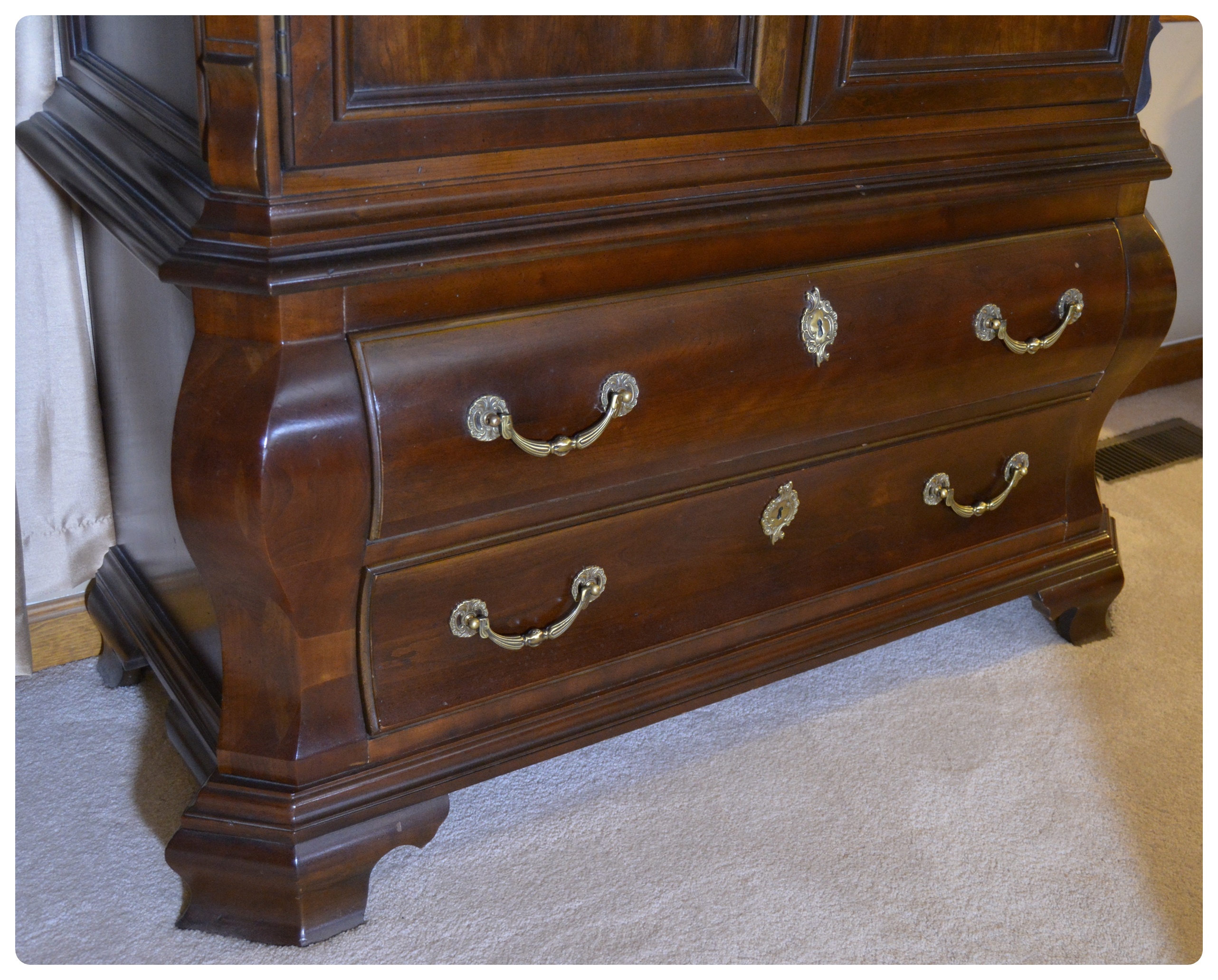 Bombe Style Armoire by Century Furniture