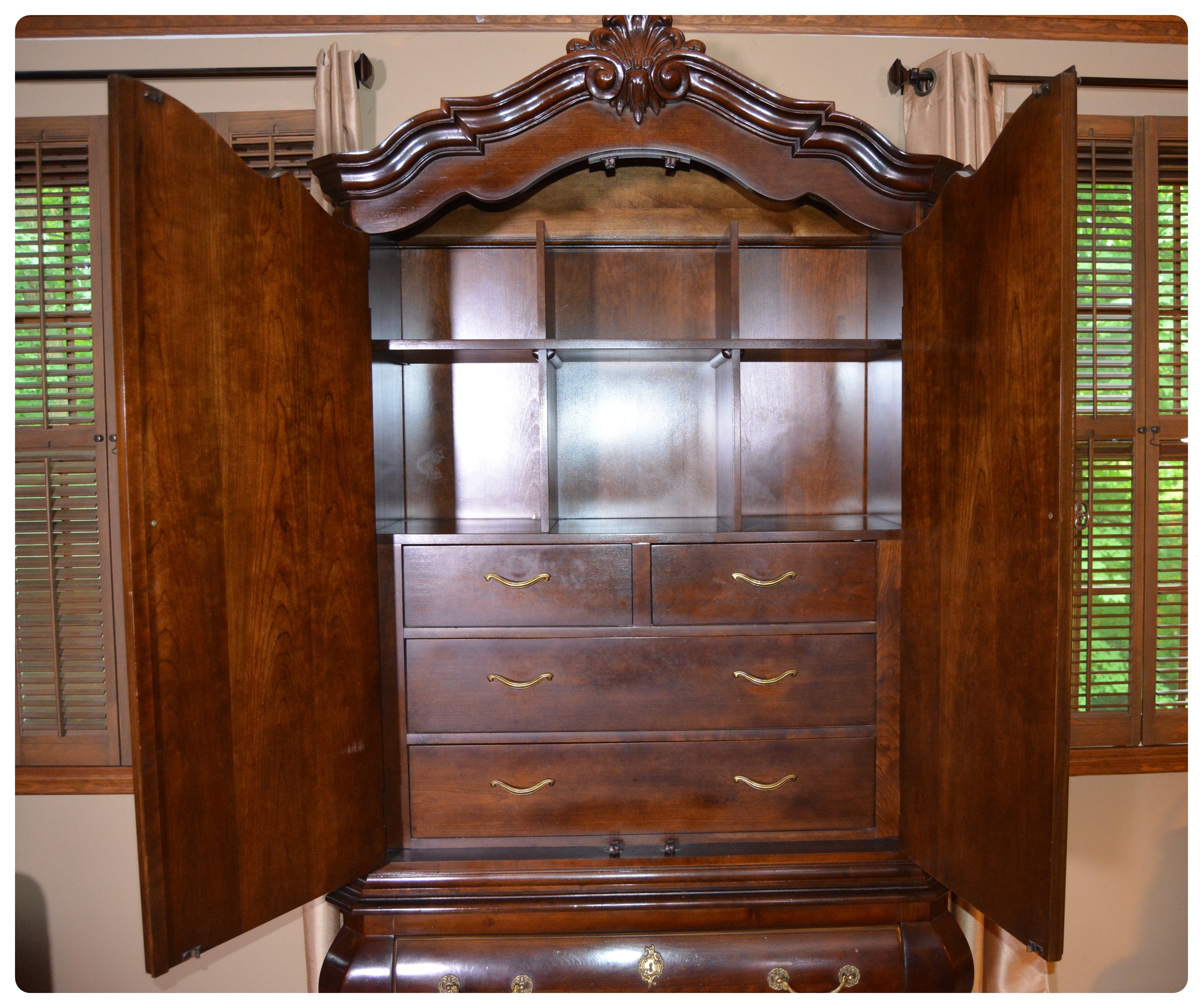 Bombe Style Armoire by Century Furniture