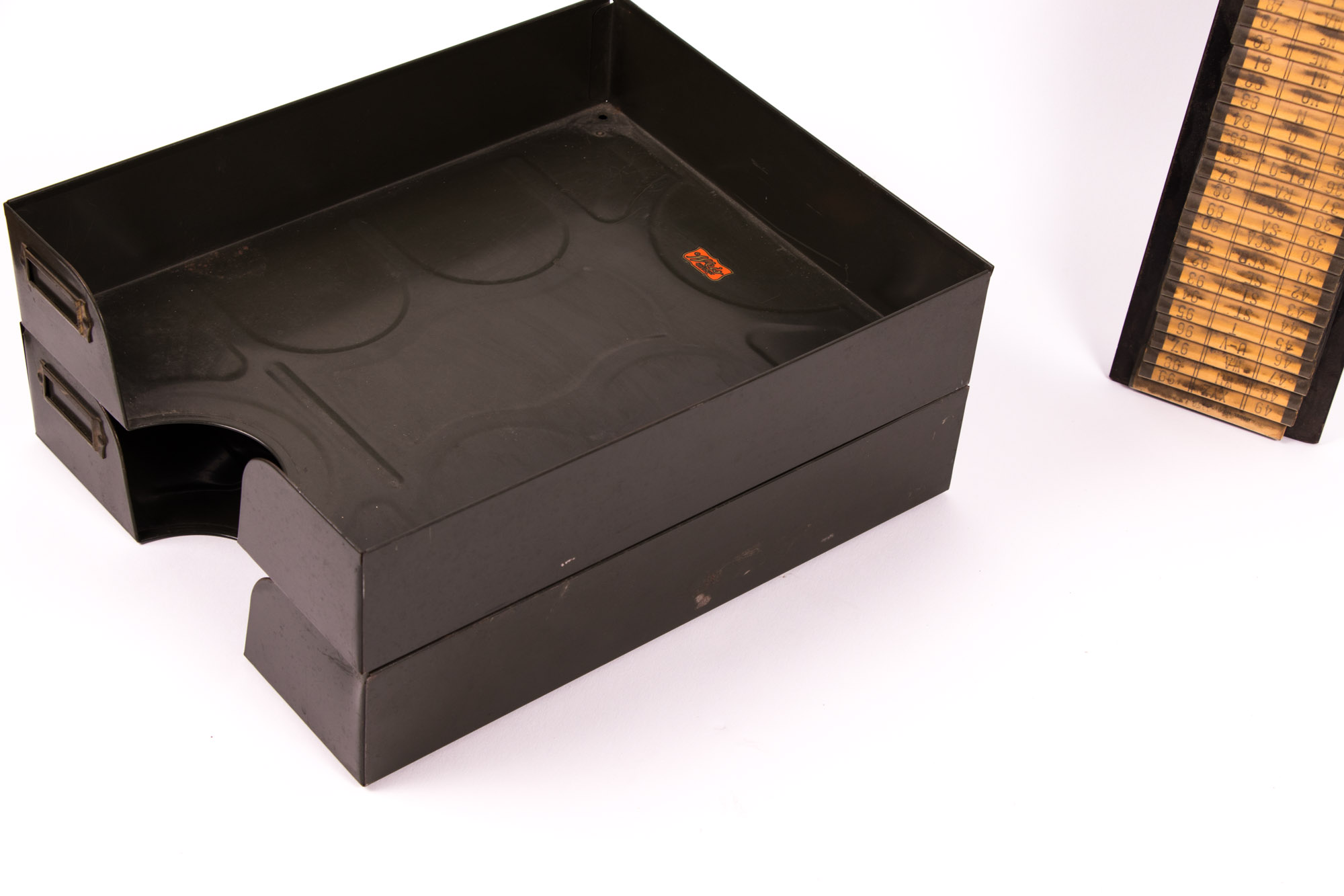 Vintage Clock Punch Card Holder and Office Supplies From "Carol"