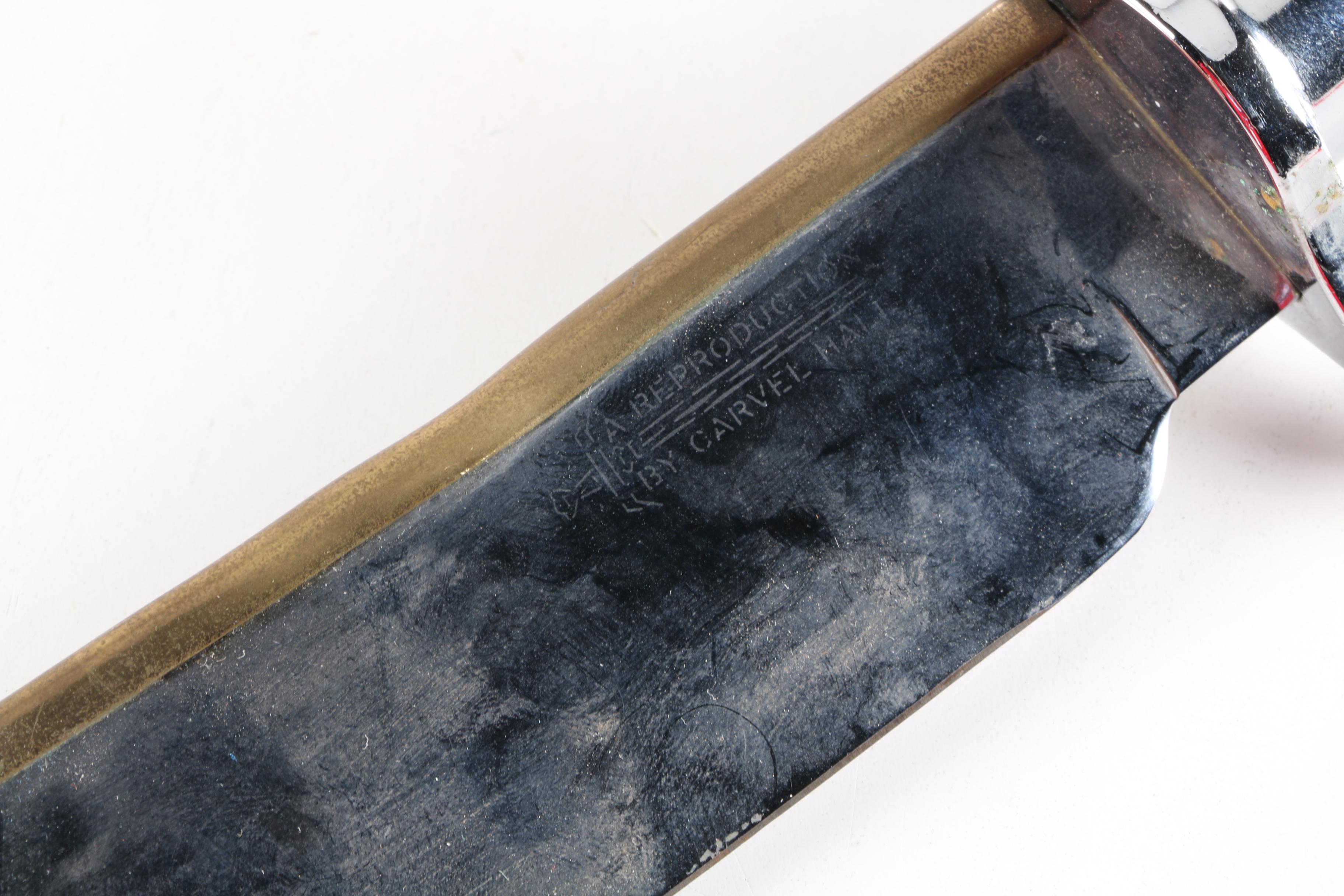 U.S. Springfield Model Hunting Knife and Reproduction Carvel Hall