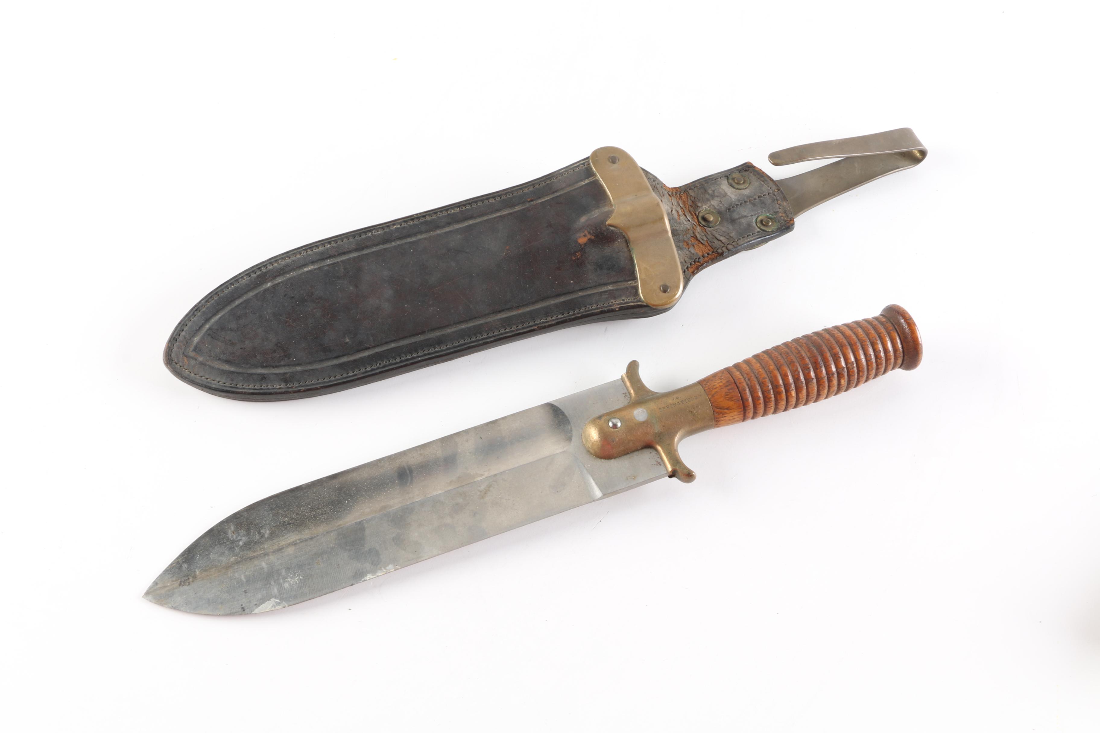U.S. Springfield Model Hunting Knife and Reproduction Carvel Hall