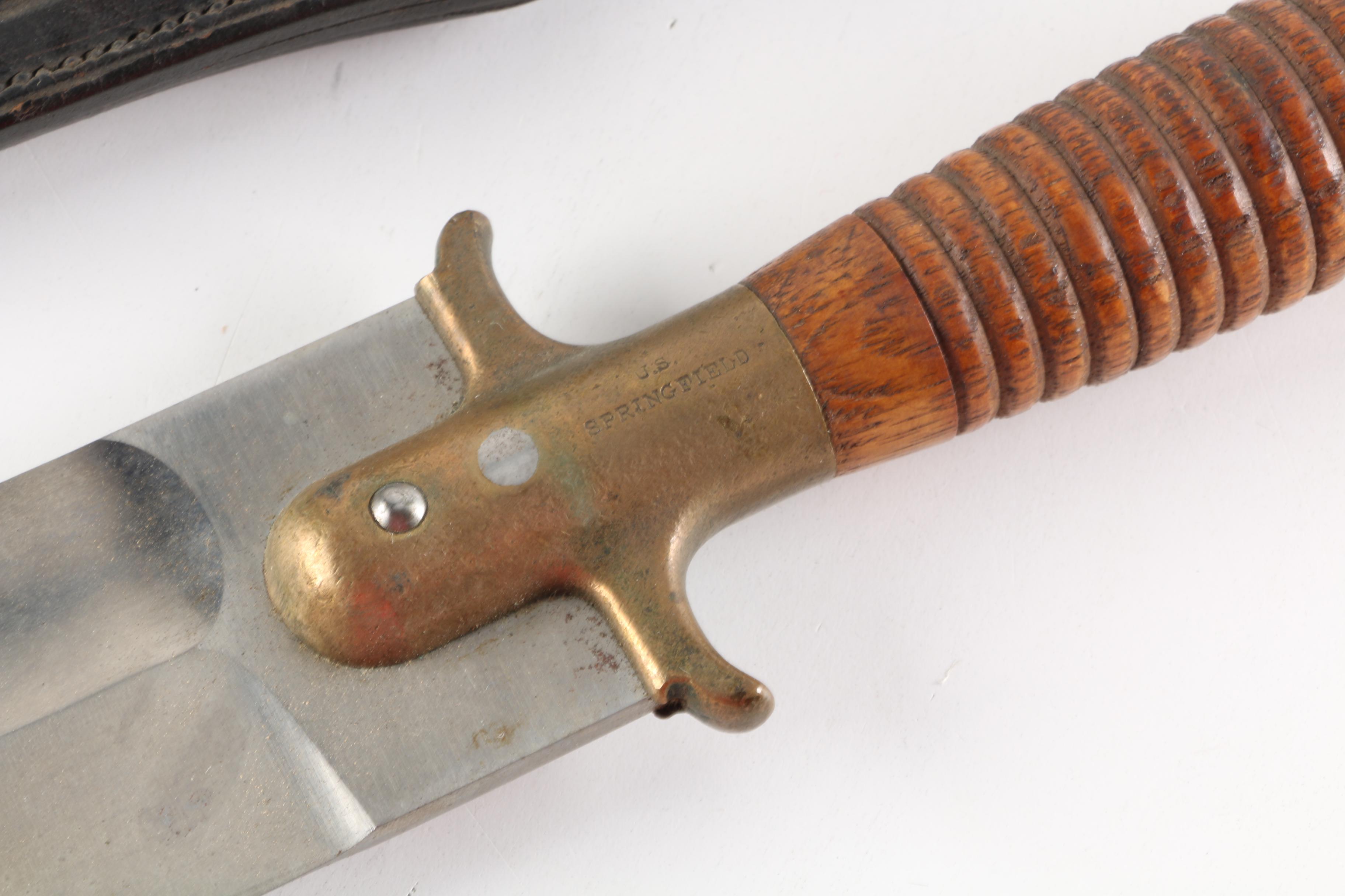 U.S. Springfield Model Hunting Knife and Reproduction Carvel Hall