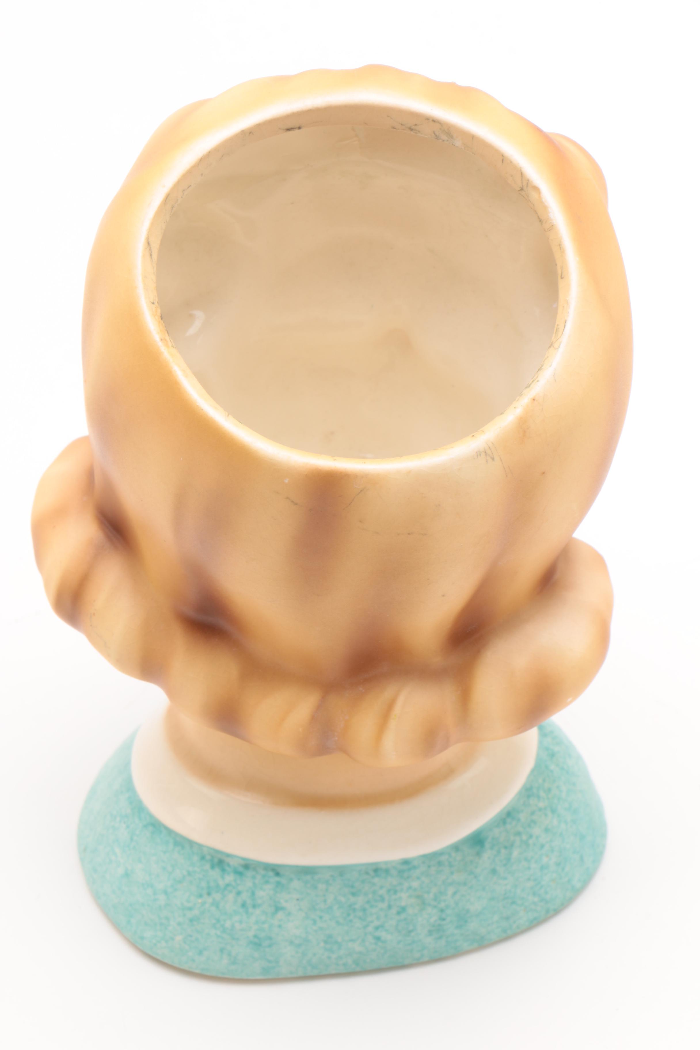 Vintage Inarco Ceramic Lady Head Vase