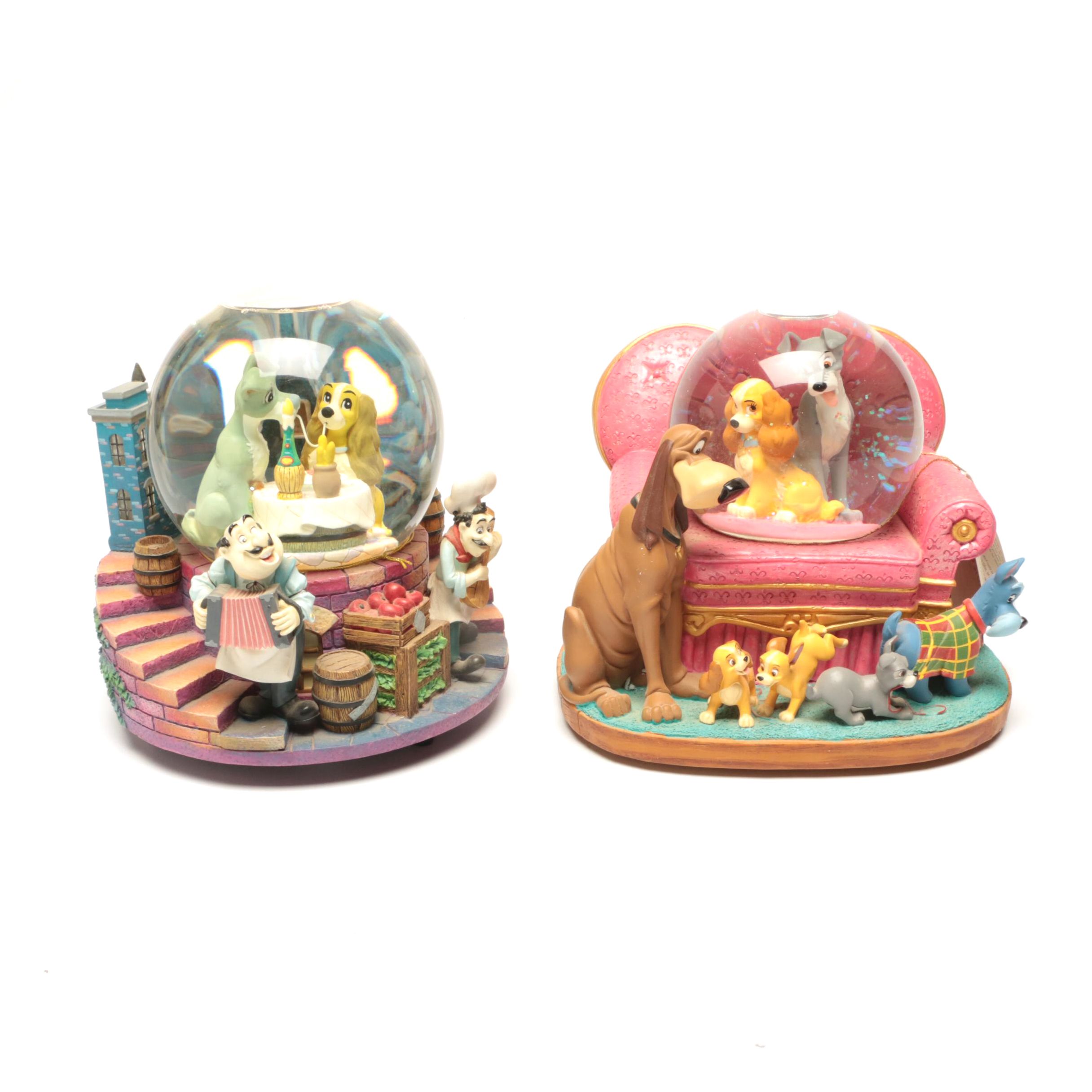 Disney's "Lady and the Tramp" Musical Snow Globes