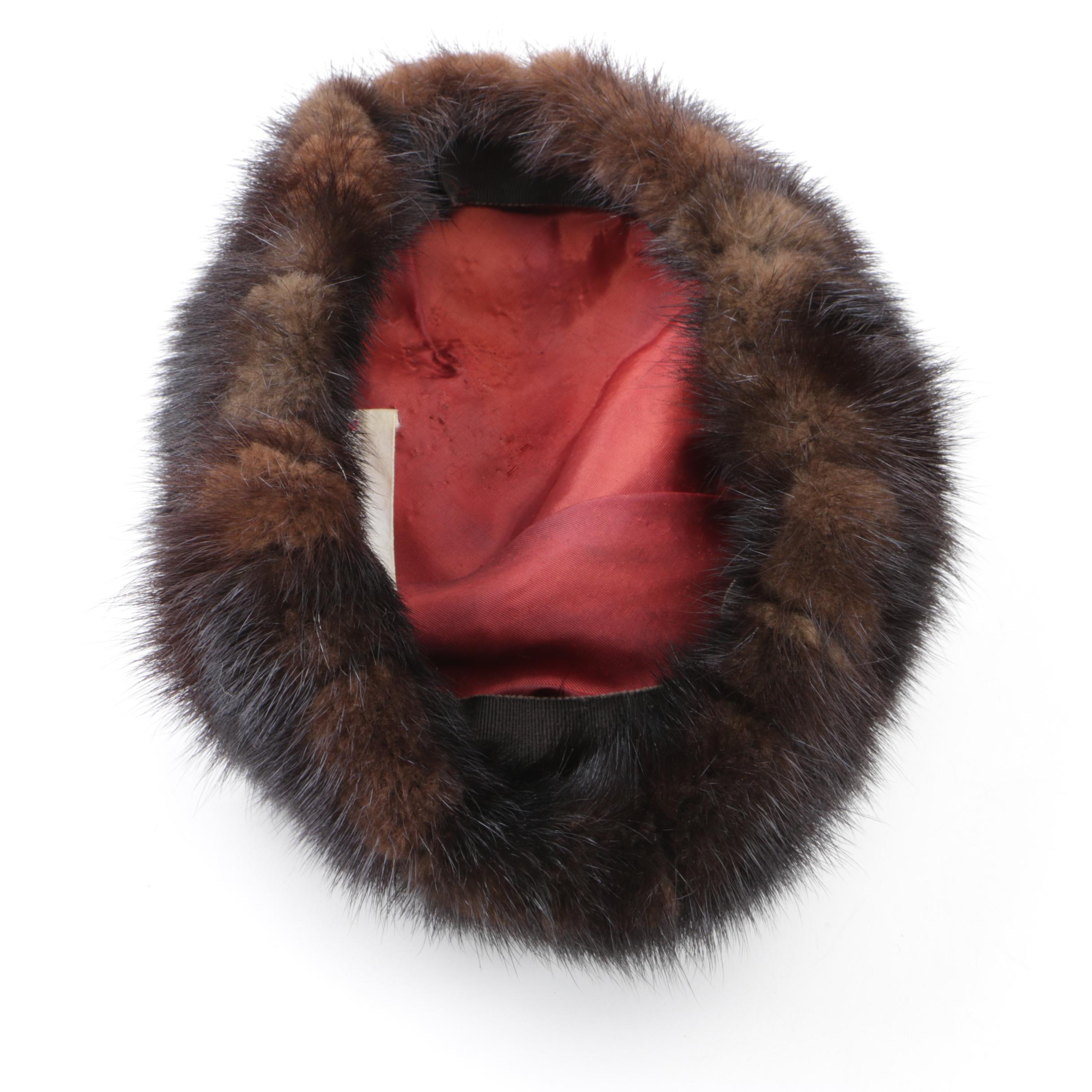 Women's Vintage Betmar Mink Fur Hat