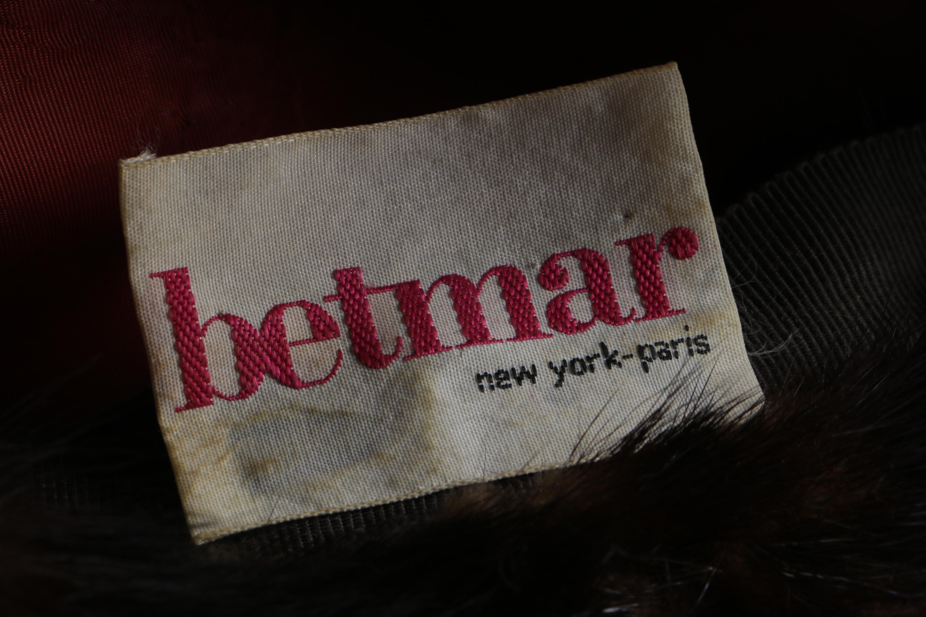 Women's Vintage Betmar Mink Fur Hat