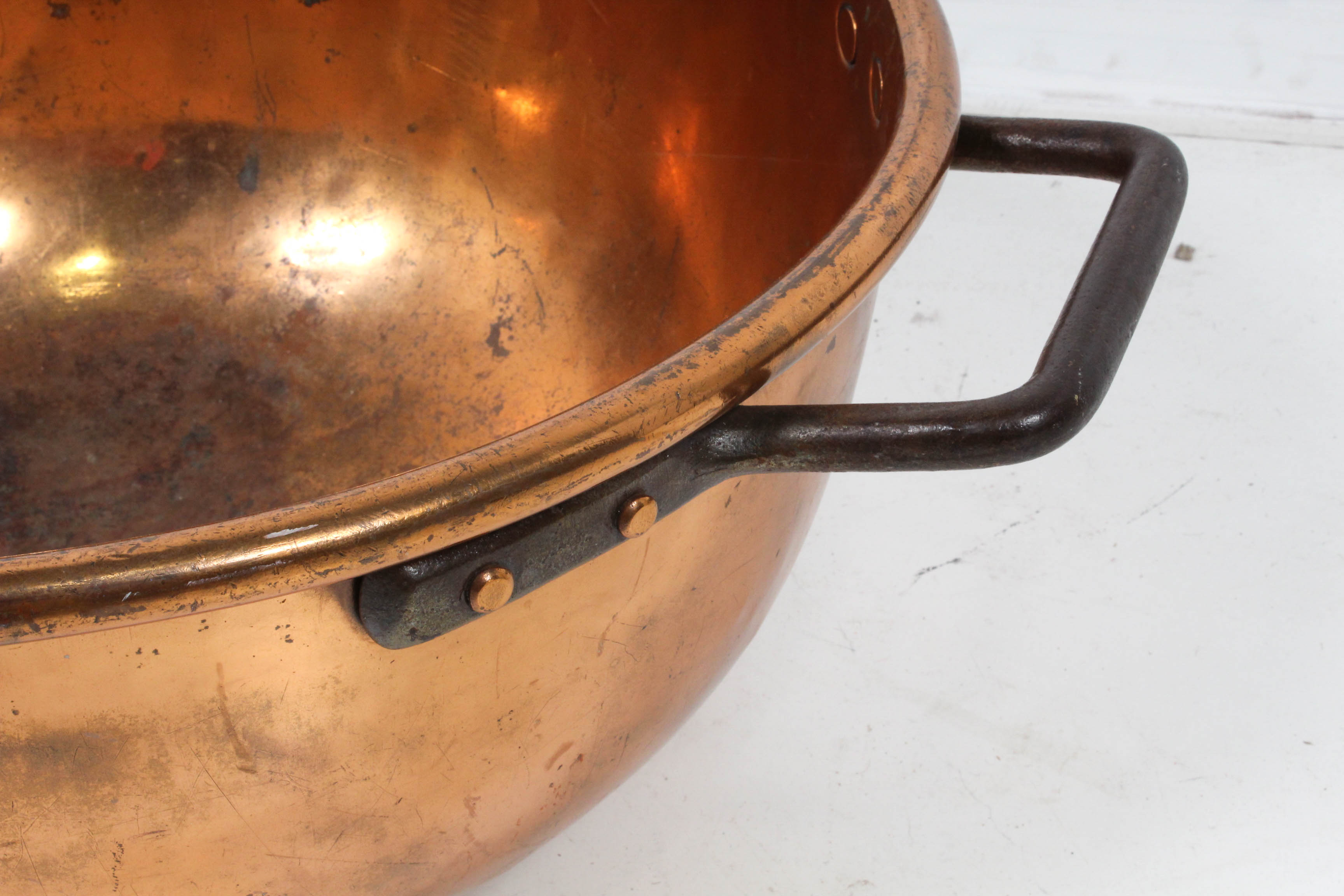 Antique Copper Apple Butter Kettle
