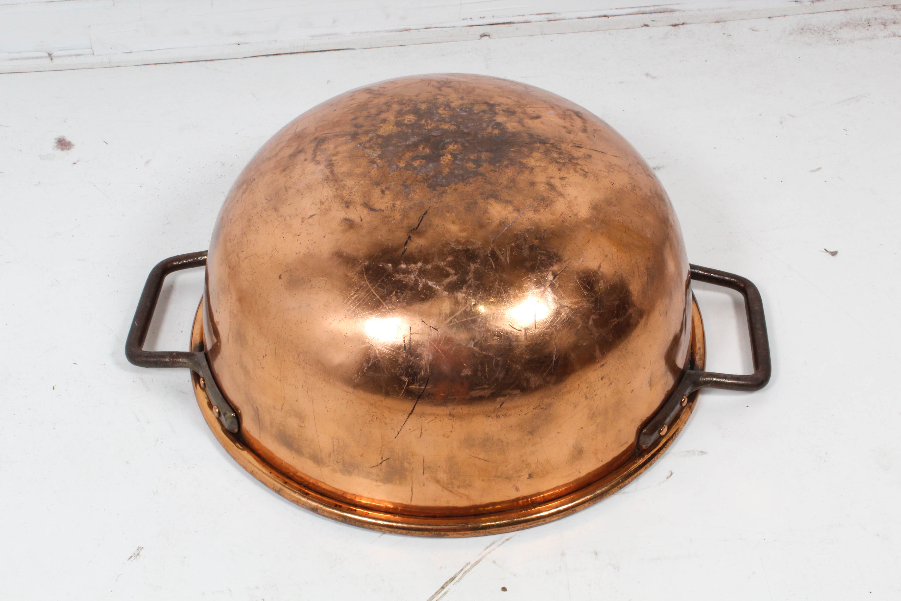 Antique Copper Apple Butter Kettle