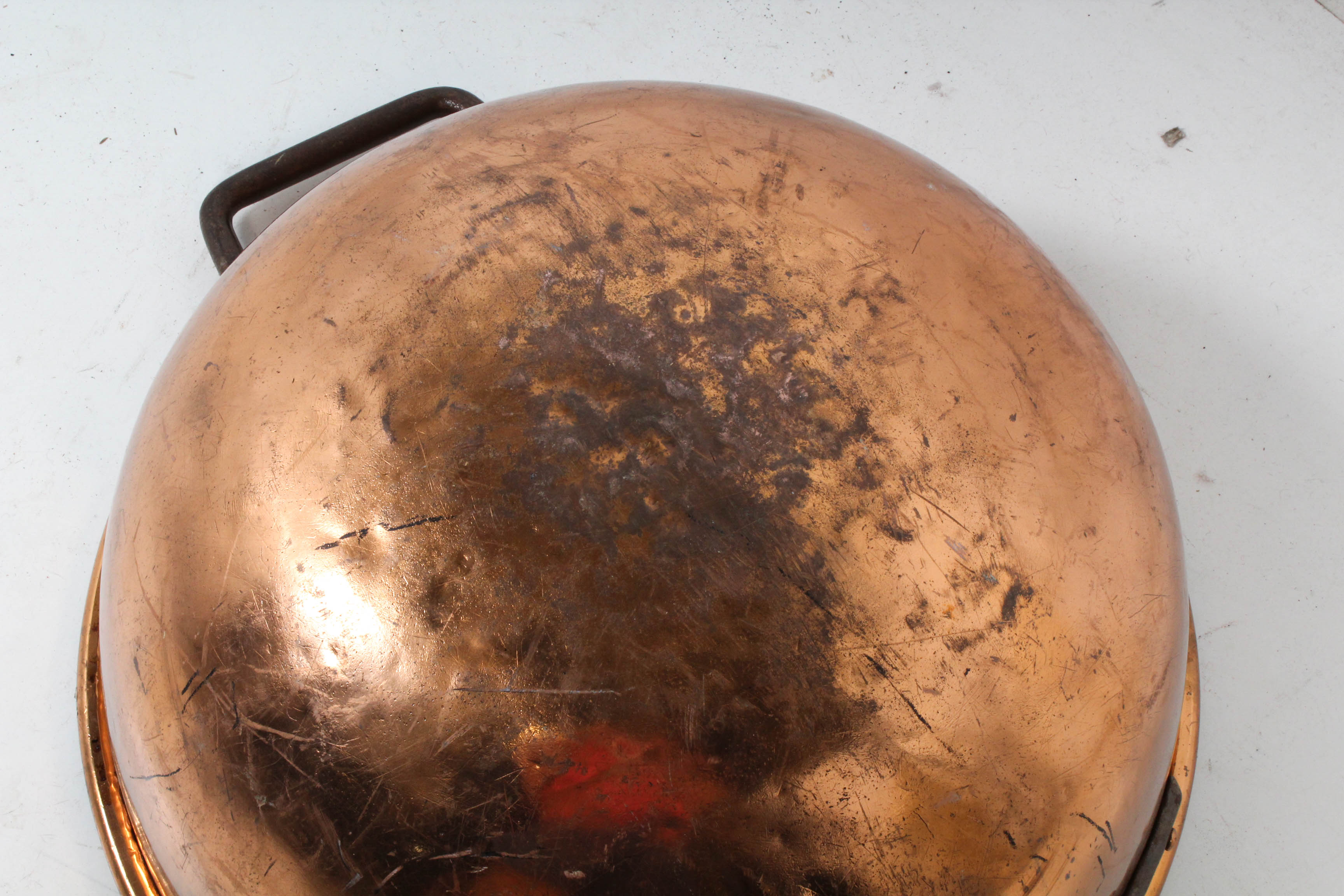 Antique Copper Apple Butter Kettle