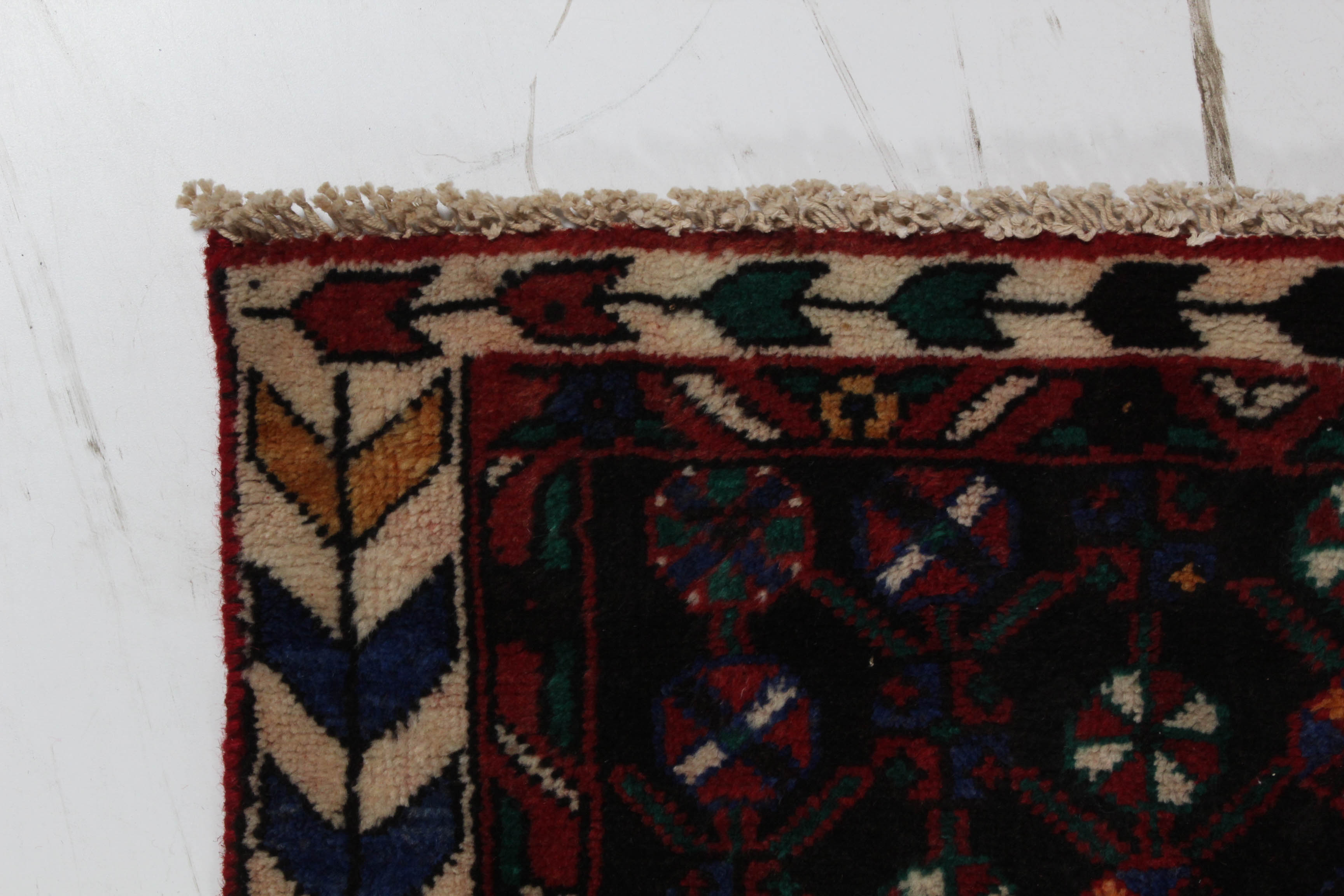 Hand-Knotted Persian Zanjan Rug