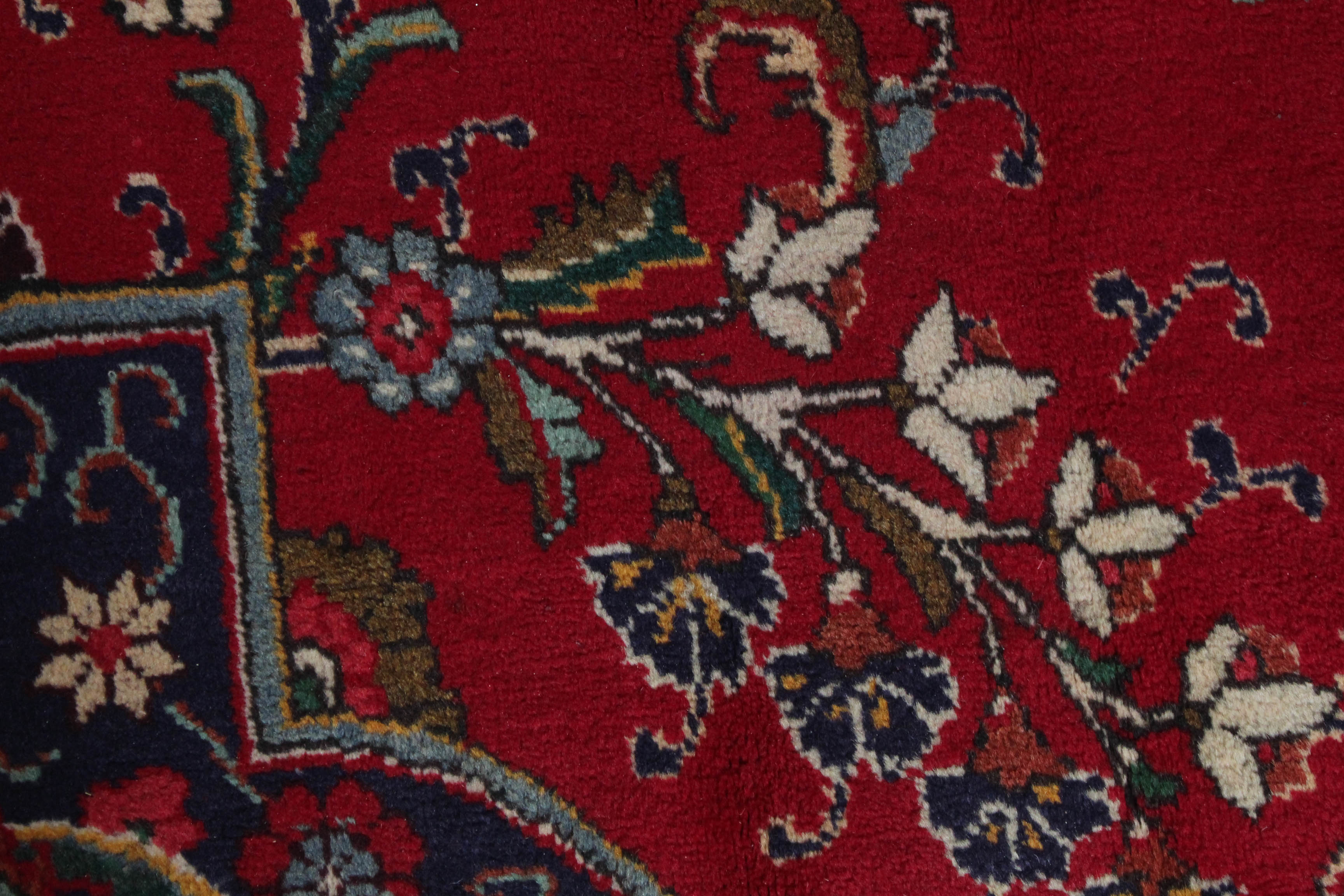 Hand-Knotted Persian Indo-Persian Tabatabai Tabriz Room Sized Rug