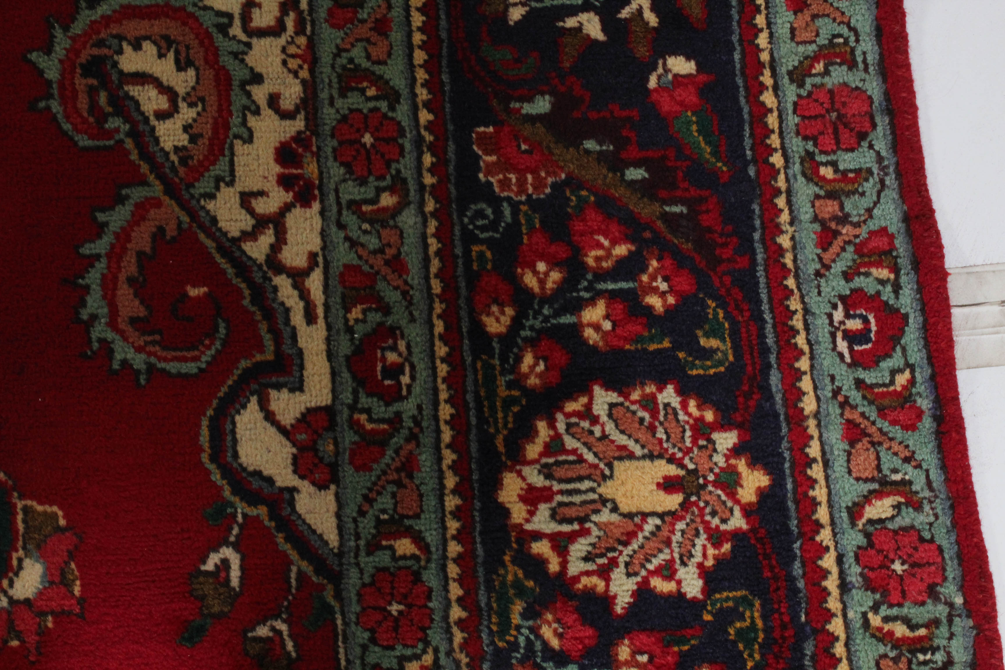Hand-Knotted Persian Indo-Persian Tabatabai Tabriz Room Sized Rug