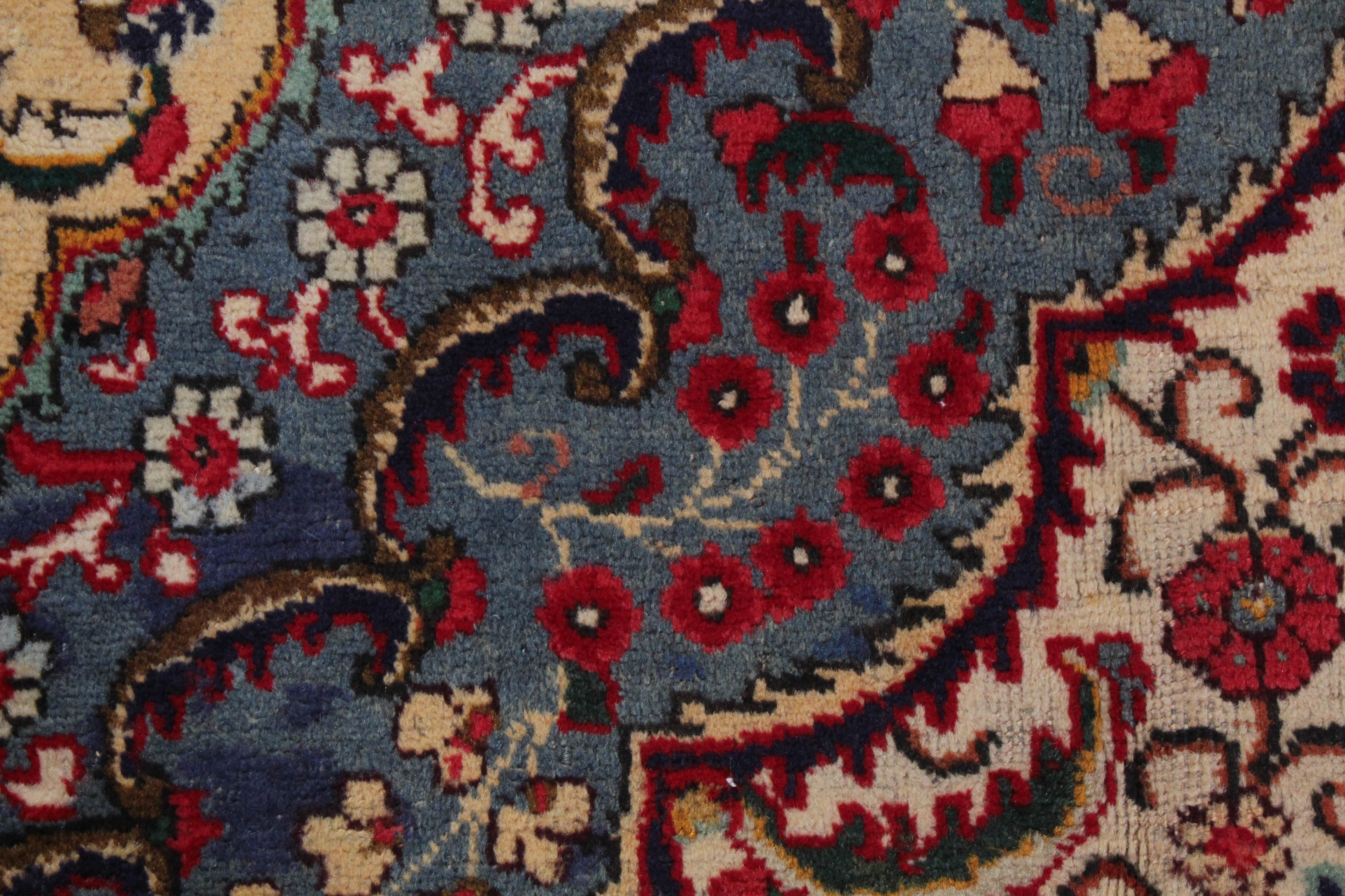 Hand-Knotted Persian Indo-Persian Tabatabai Tabriz Room Sized Rug