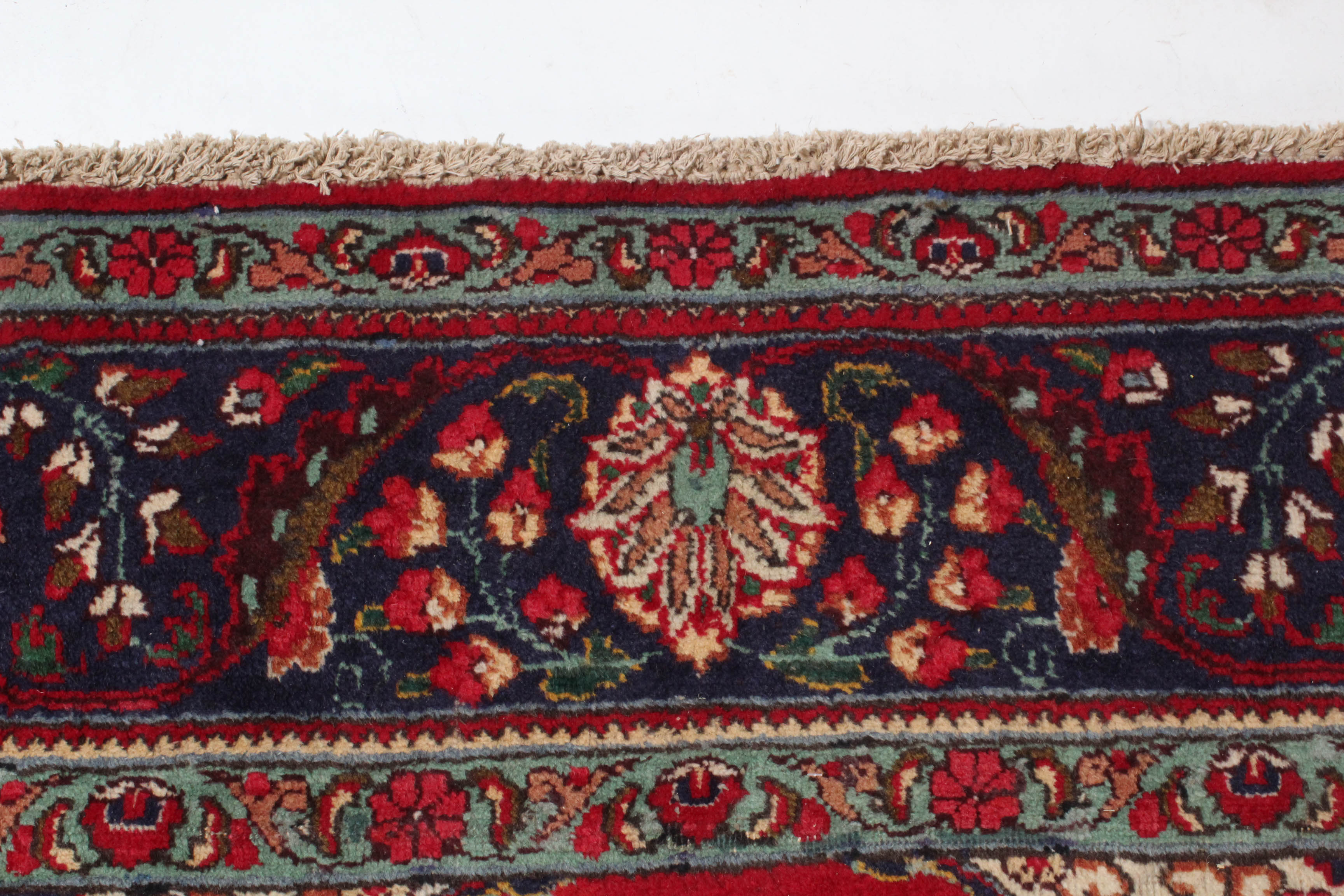 Hand-Knotted Persian Indo-Persian Tabatabai Tabriz Room Sized Rug