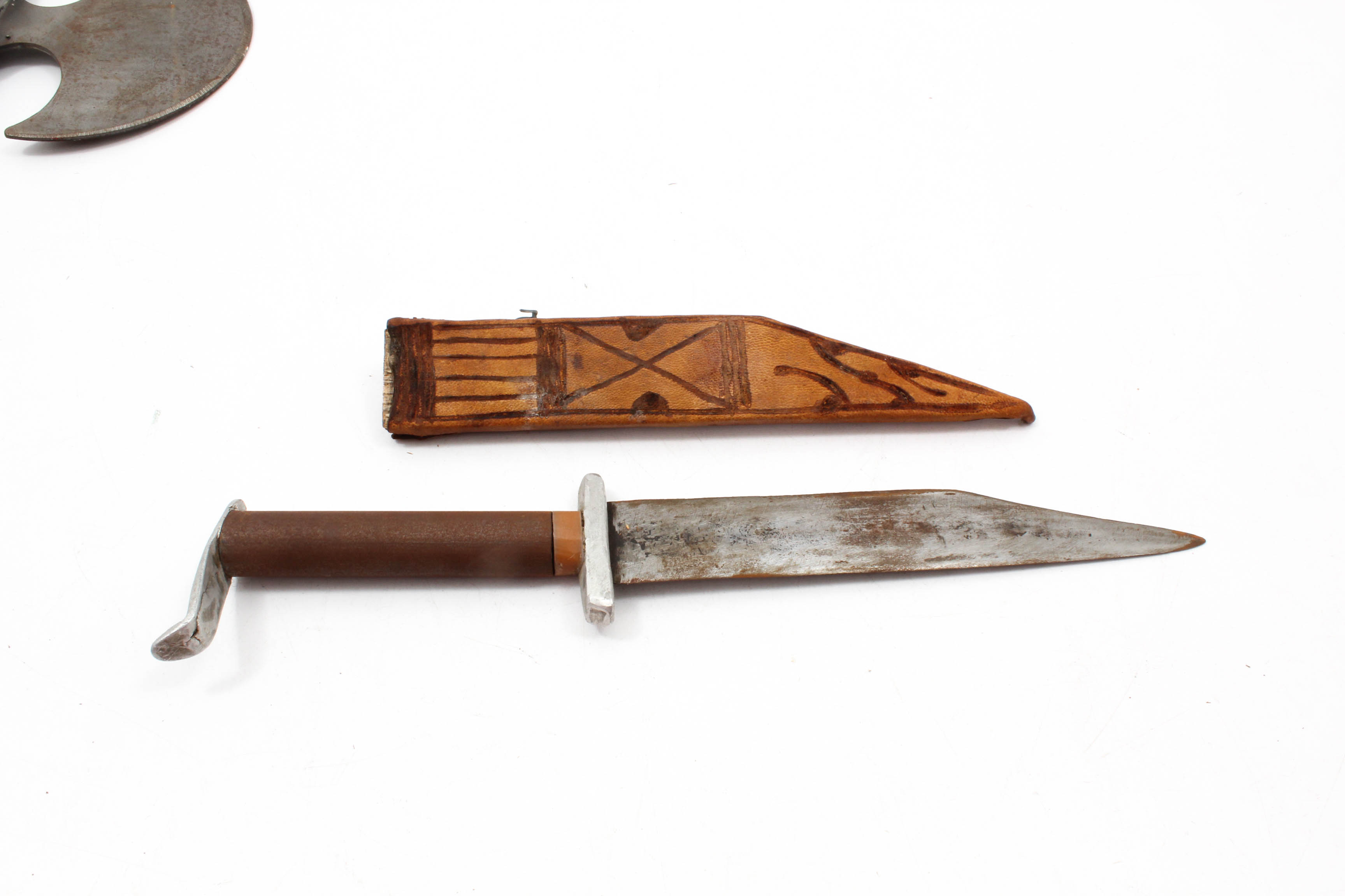 Vintage Battle Axe and Dagger