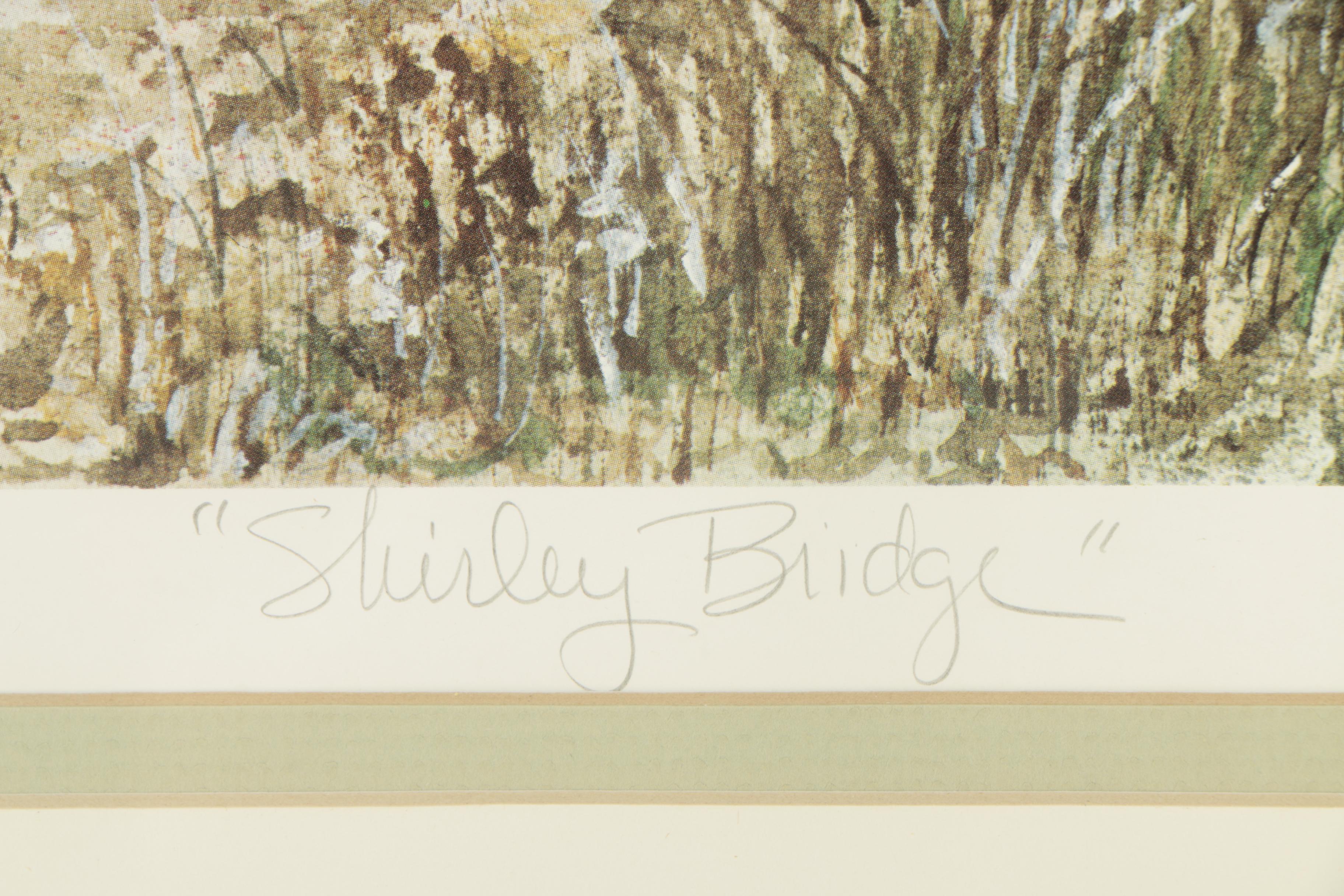 Dan Rountree Limited Edition Offset Lithograph "Shirley Bridge"