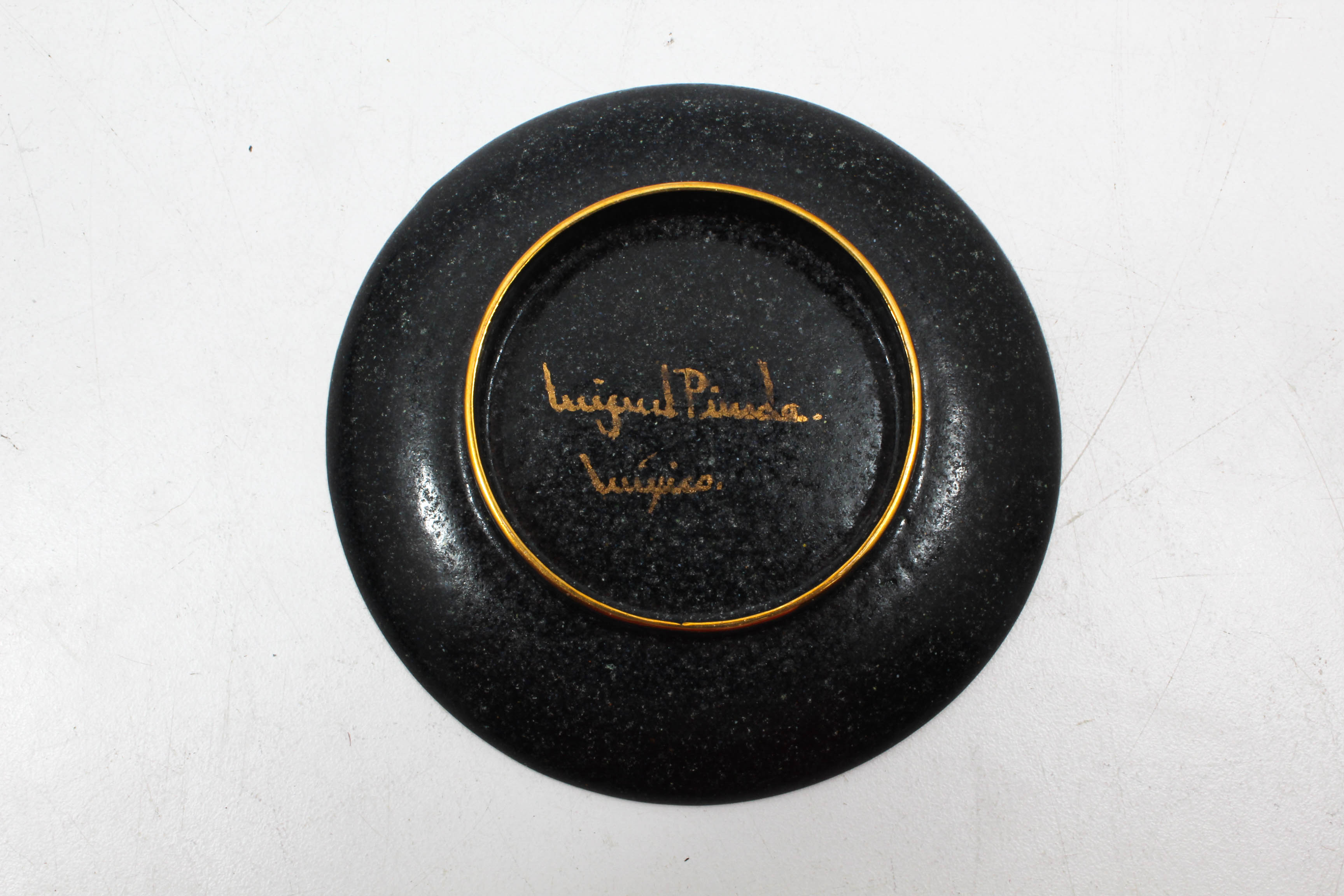 Three Mid Century Miguel Pineda Enamel on Copper Trinket Dishes