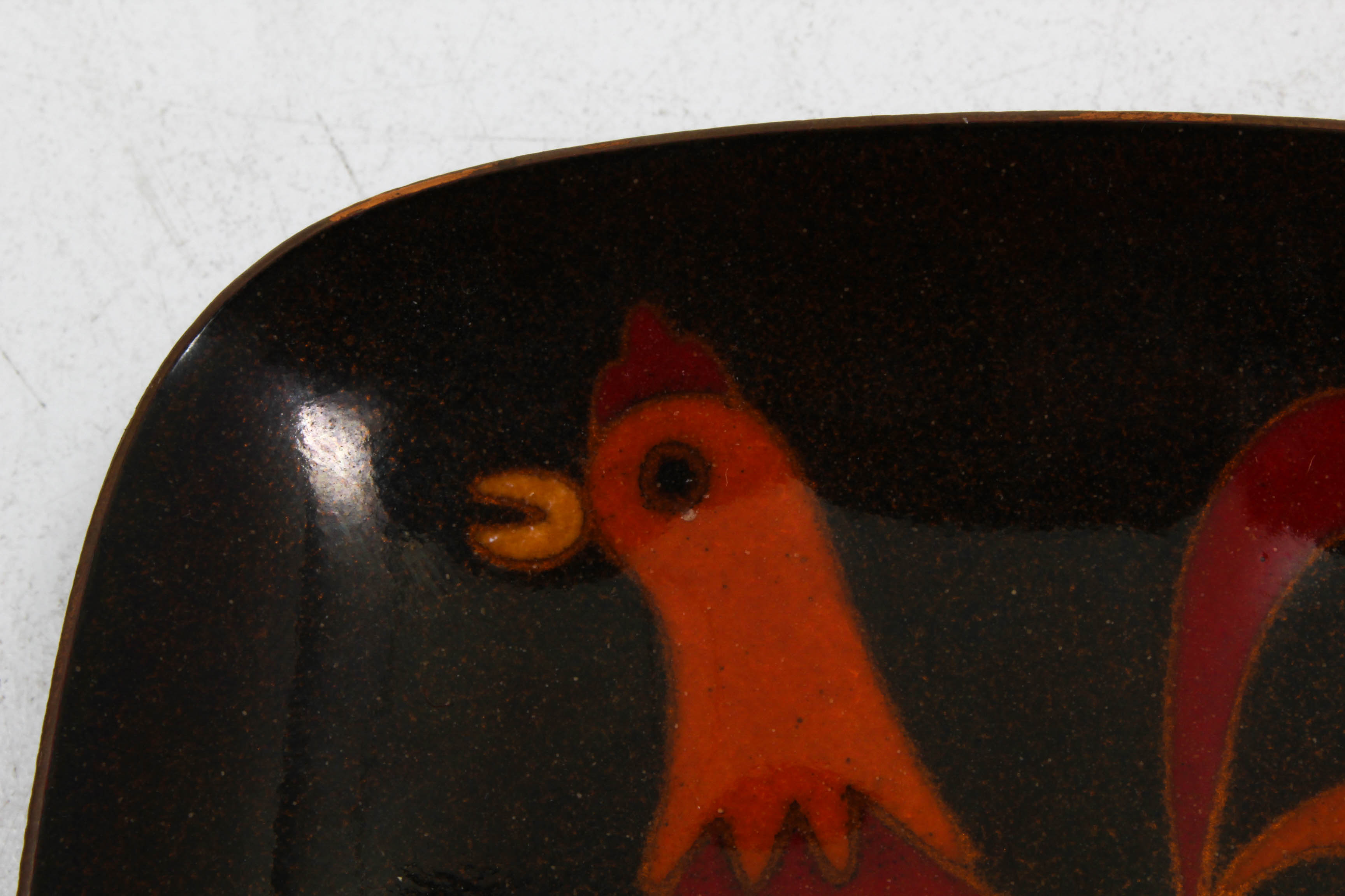 Three Mid Century Miguel Pineda Enamel on Copper Trinket Dishes