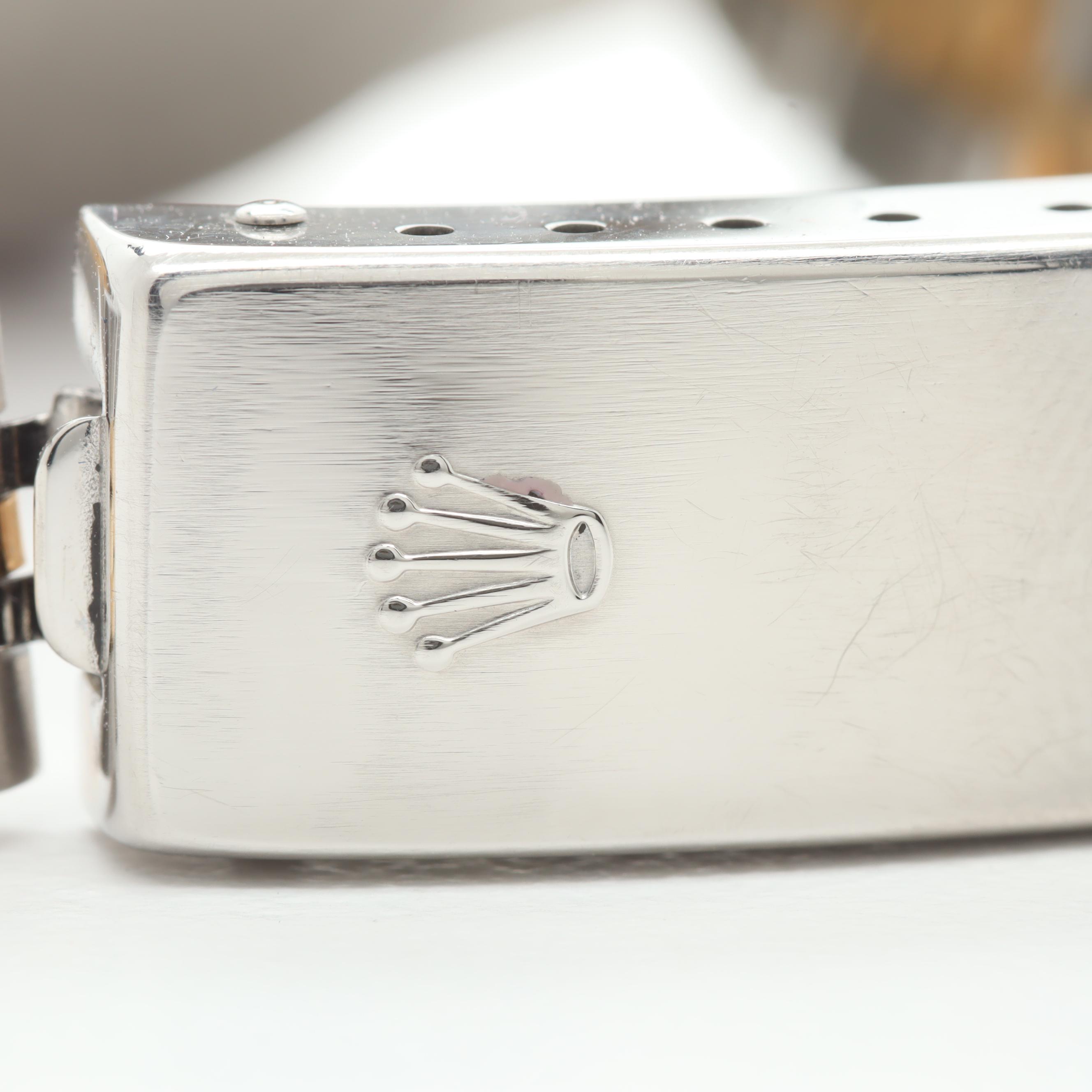 Circa 1989 Rolex Stainless Steel and 18K Yellow Gold Diamond Watch