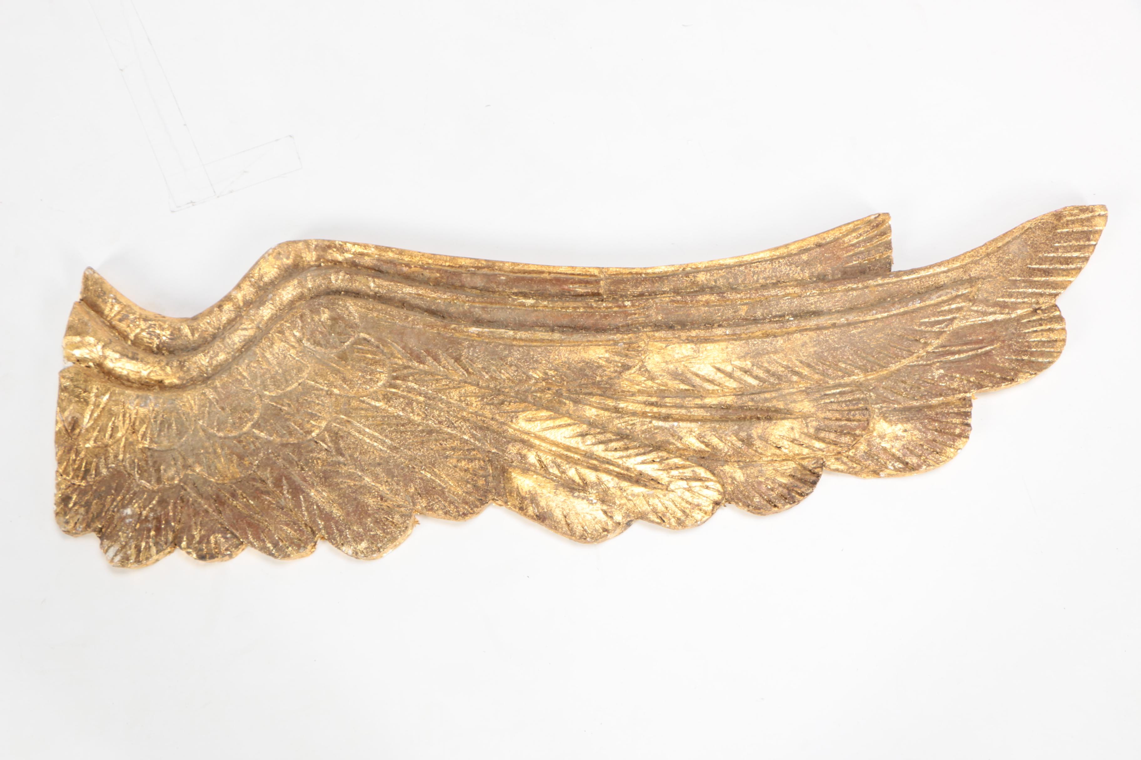 Gilded Carved Wooden Wings