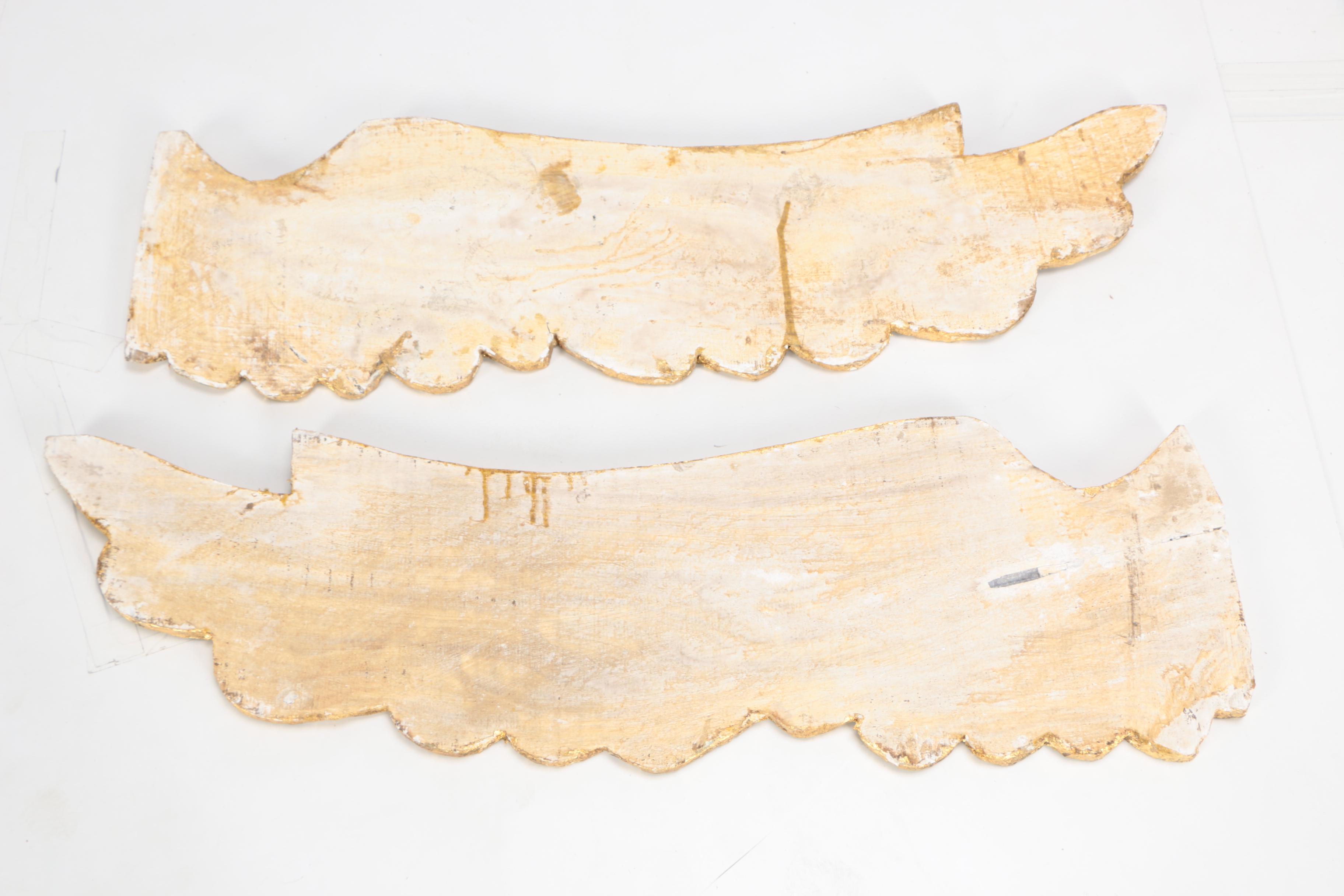 Gilded Carved Wooden Wings