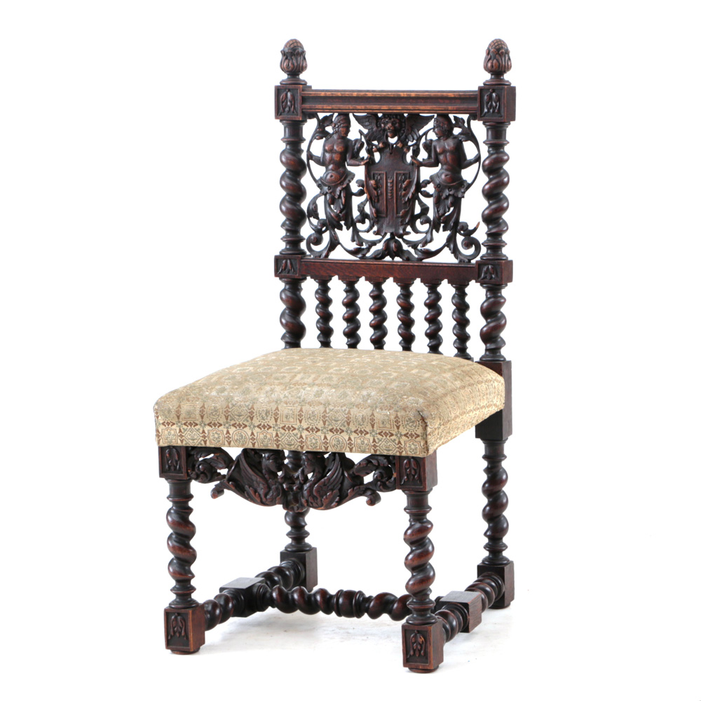 Carved Italian Renaissance Style Chair