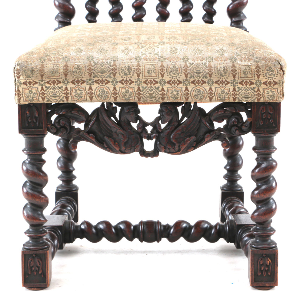 Carved Italian Renaissance Style Chair