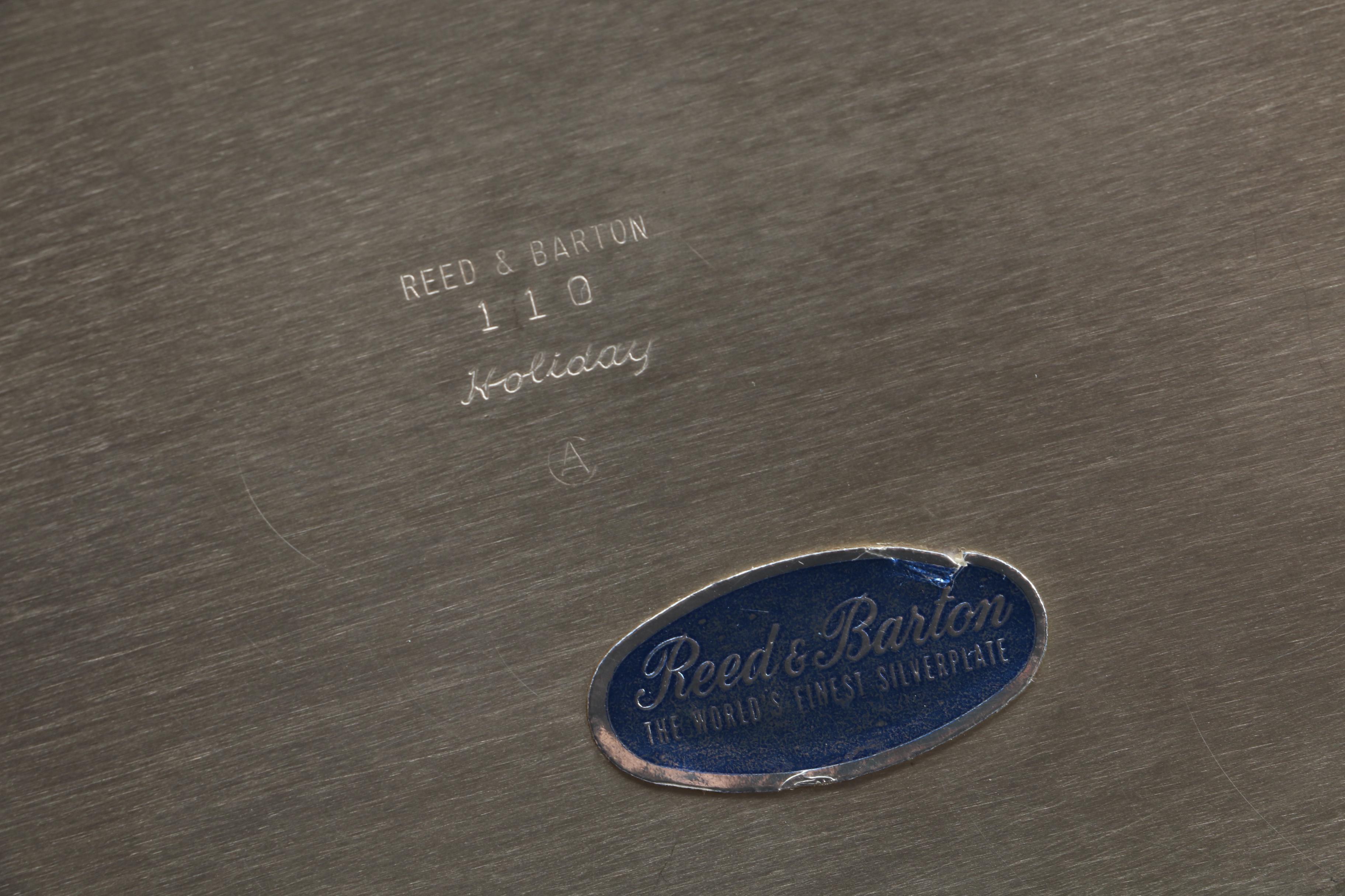 Reed & Barton "Embassy" Enameled Bread Tray with Other Silver Plate Serveware