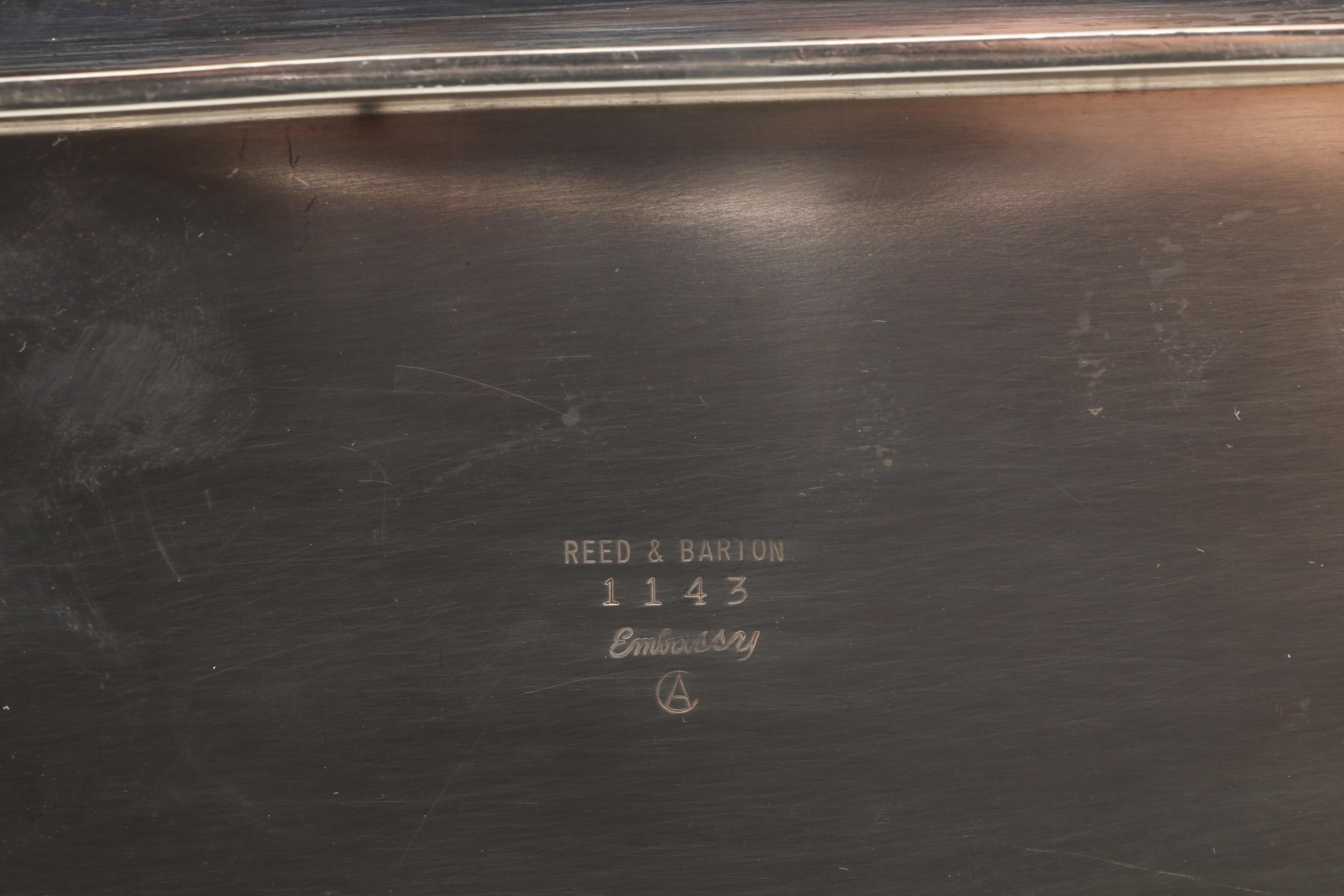 Reed & Barton "Embassy" Enameled Bread Tray with Other Silver Plate Serveware