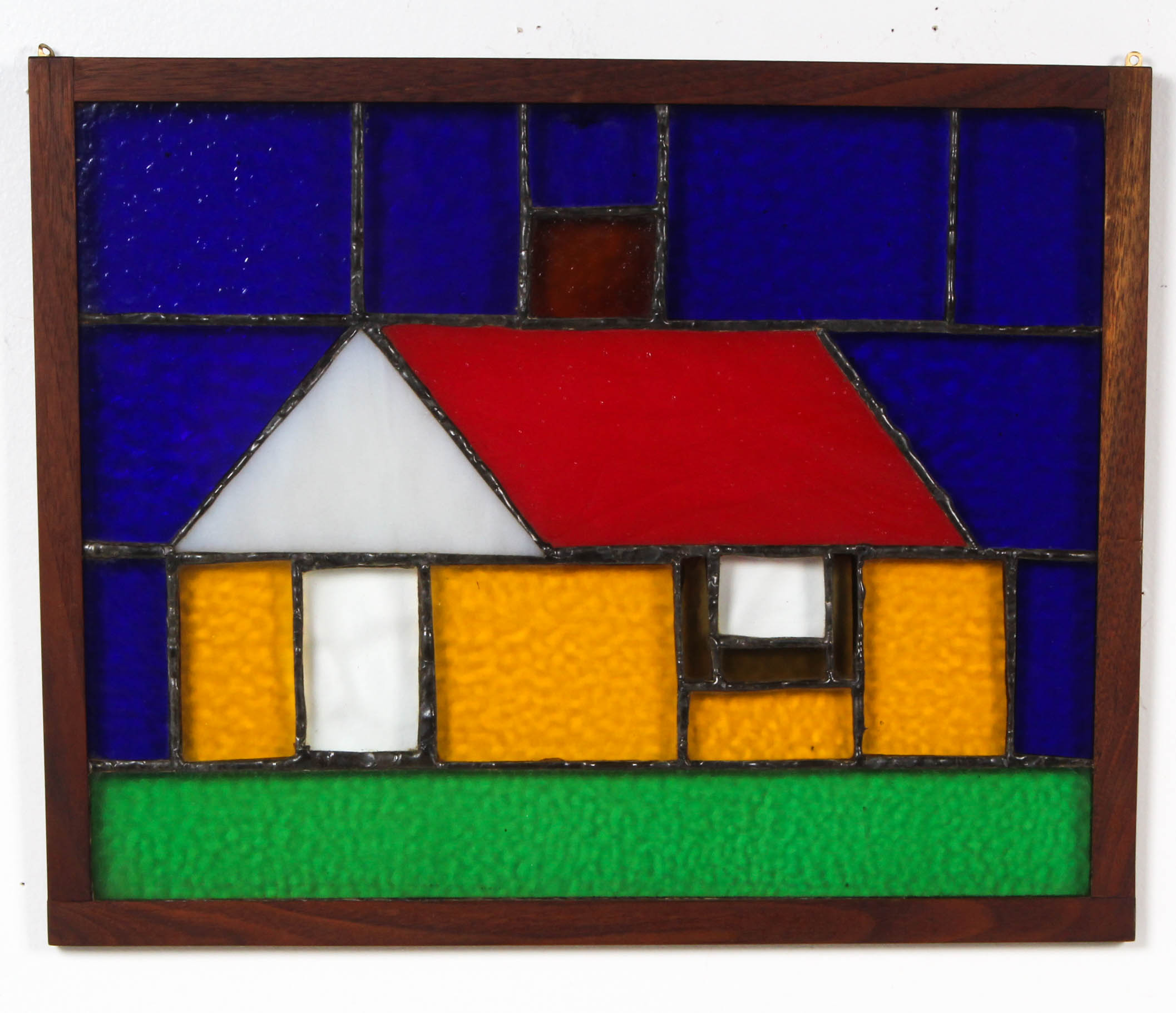 Vintage Primitive Style Stained Glass Mosaic