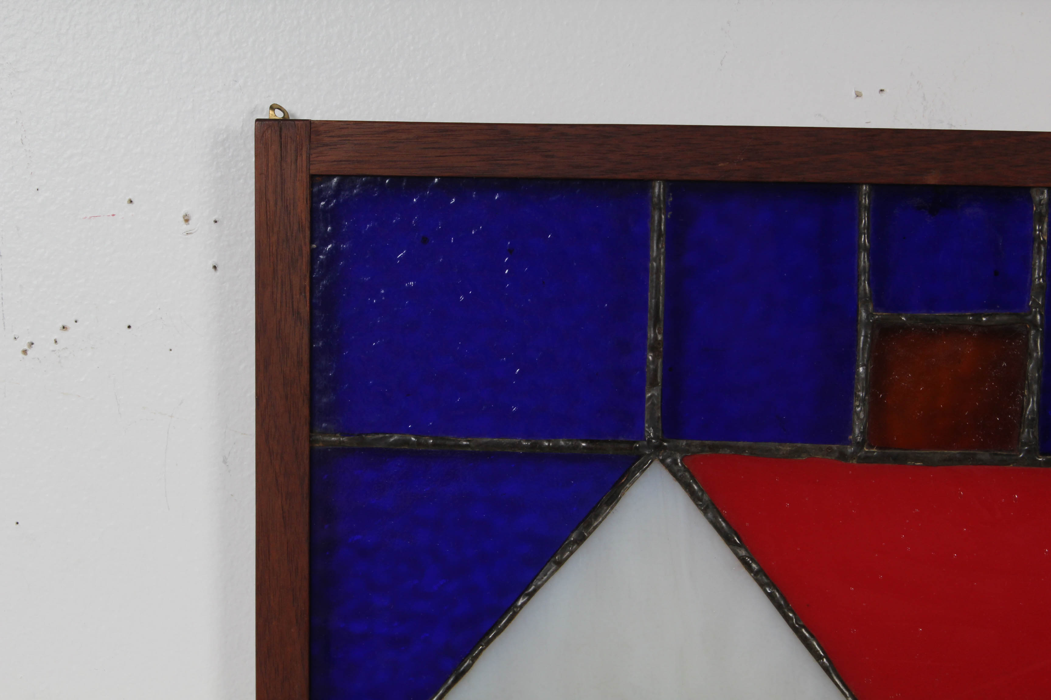 Vintage Primitive Style Stained Glass Mosaic