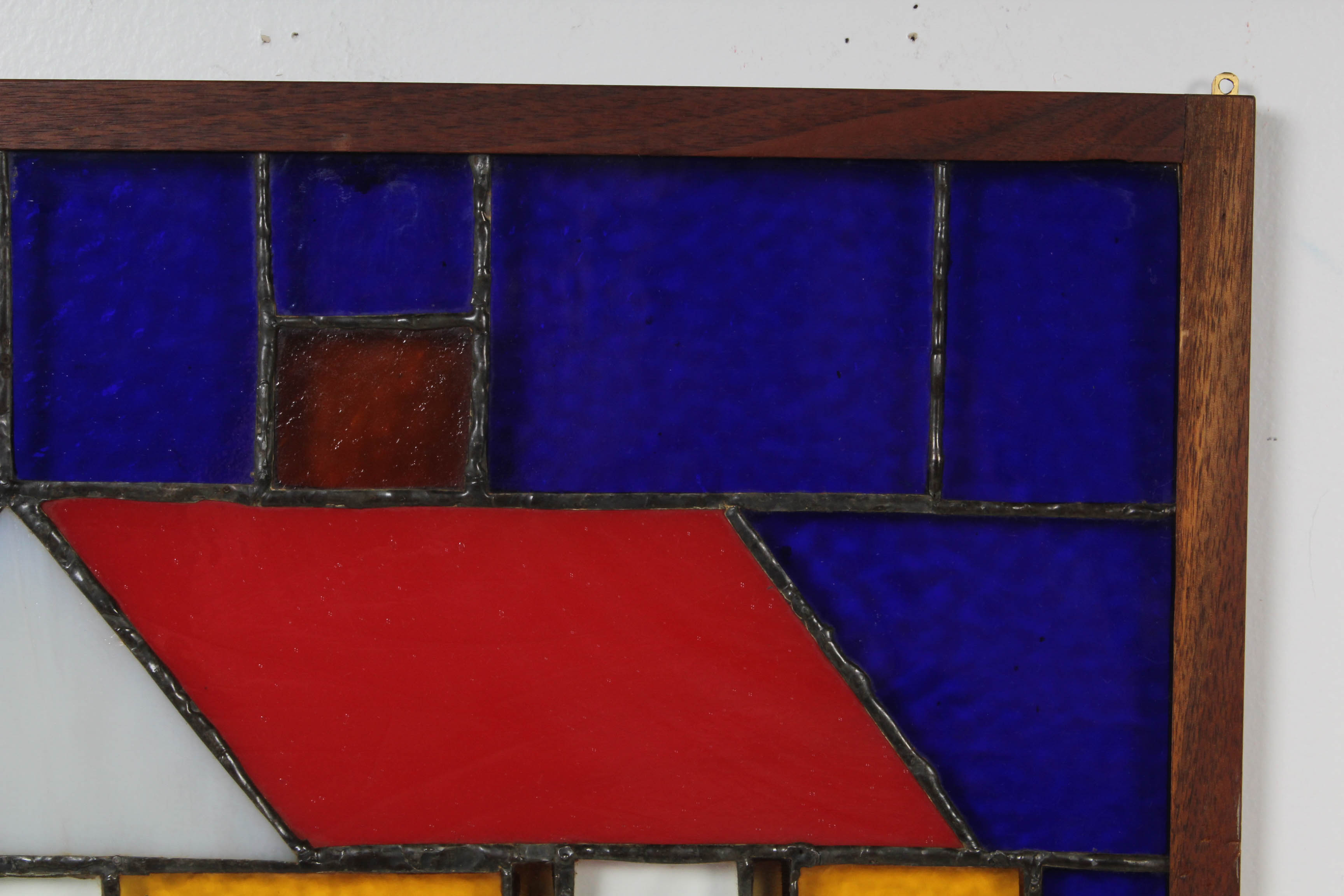 Vintage Primitive Style Stained Glass Mosaic