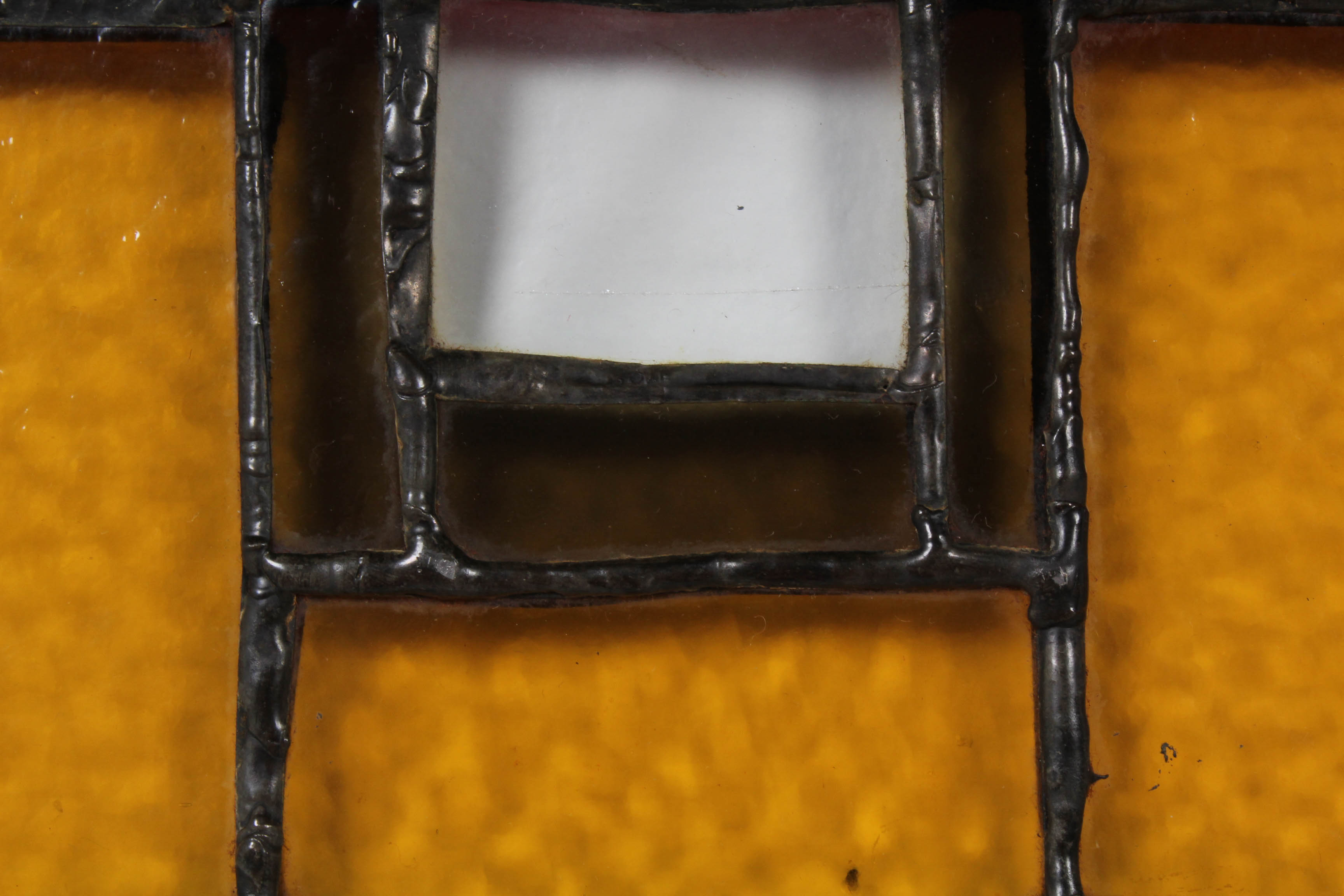 Vintage Primitive Style Stained Glass Mosaic