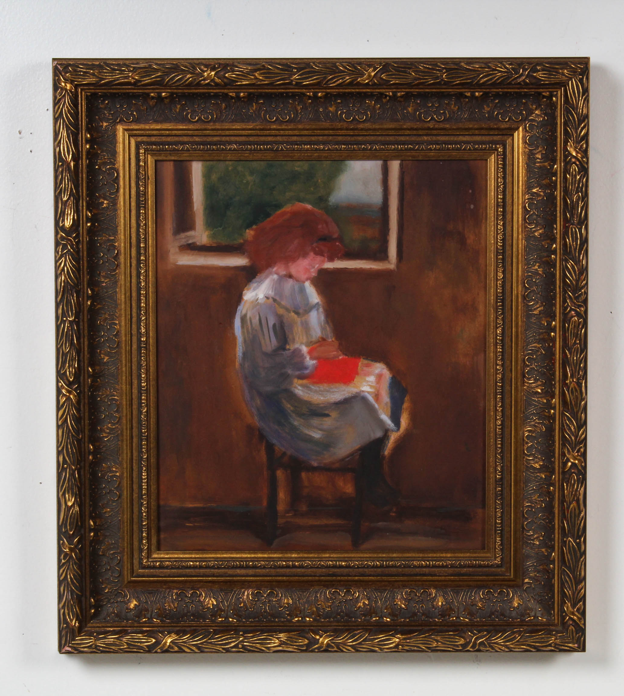 Marcus Signed 1995 Impressionist Acrylic Painting on Board