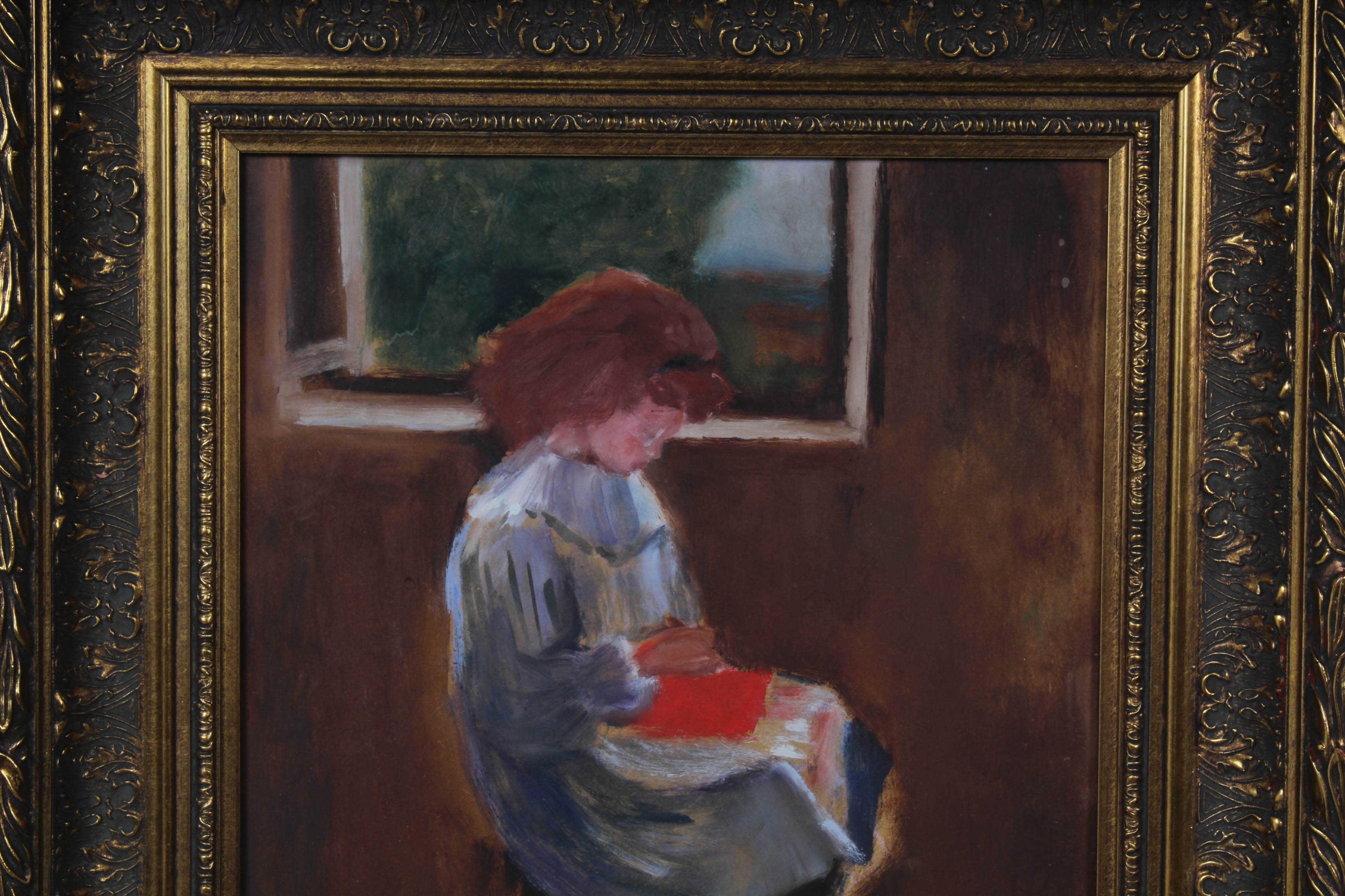 Marcus Signed 1995 Impressionist Acrylic Painting on Board