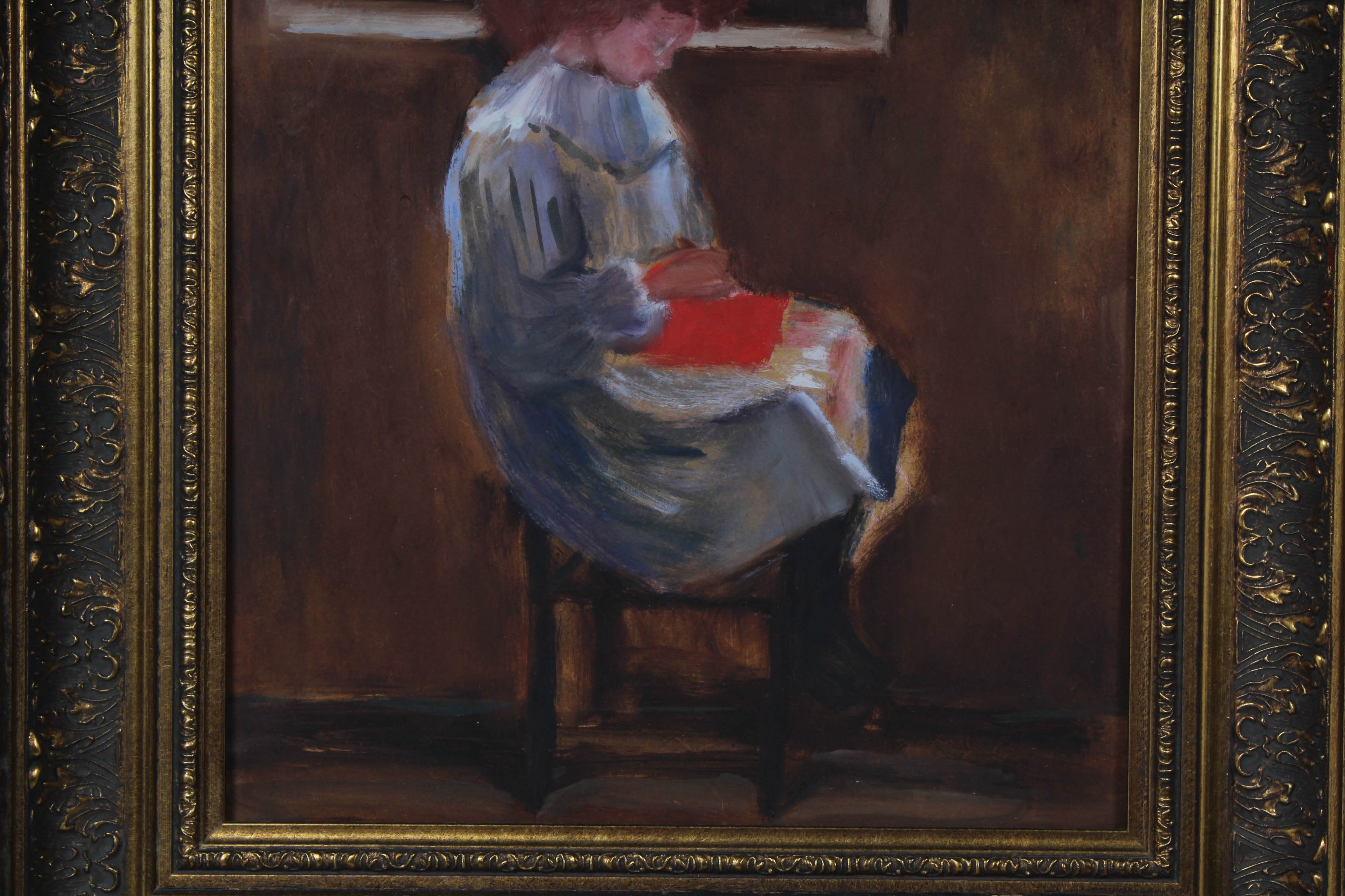 Marcus Signed 1995 Impressionist Acrylic Painting on Board