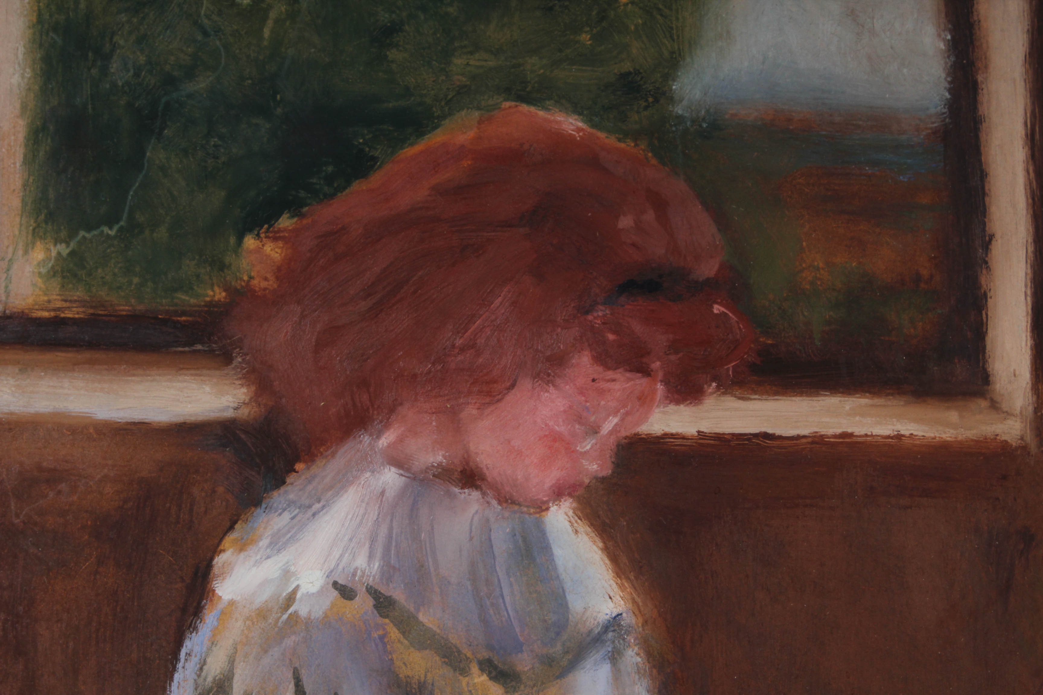 Marcus Signed 1995 Impressionist Acrylic Painting on Board