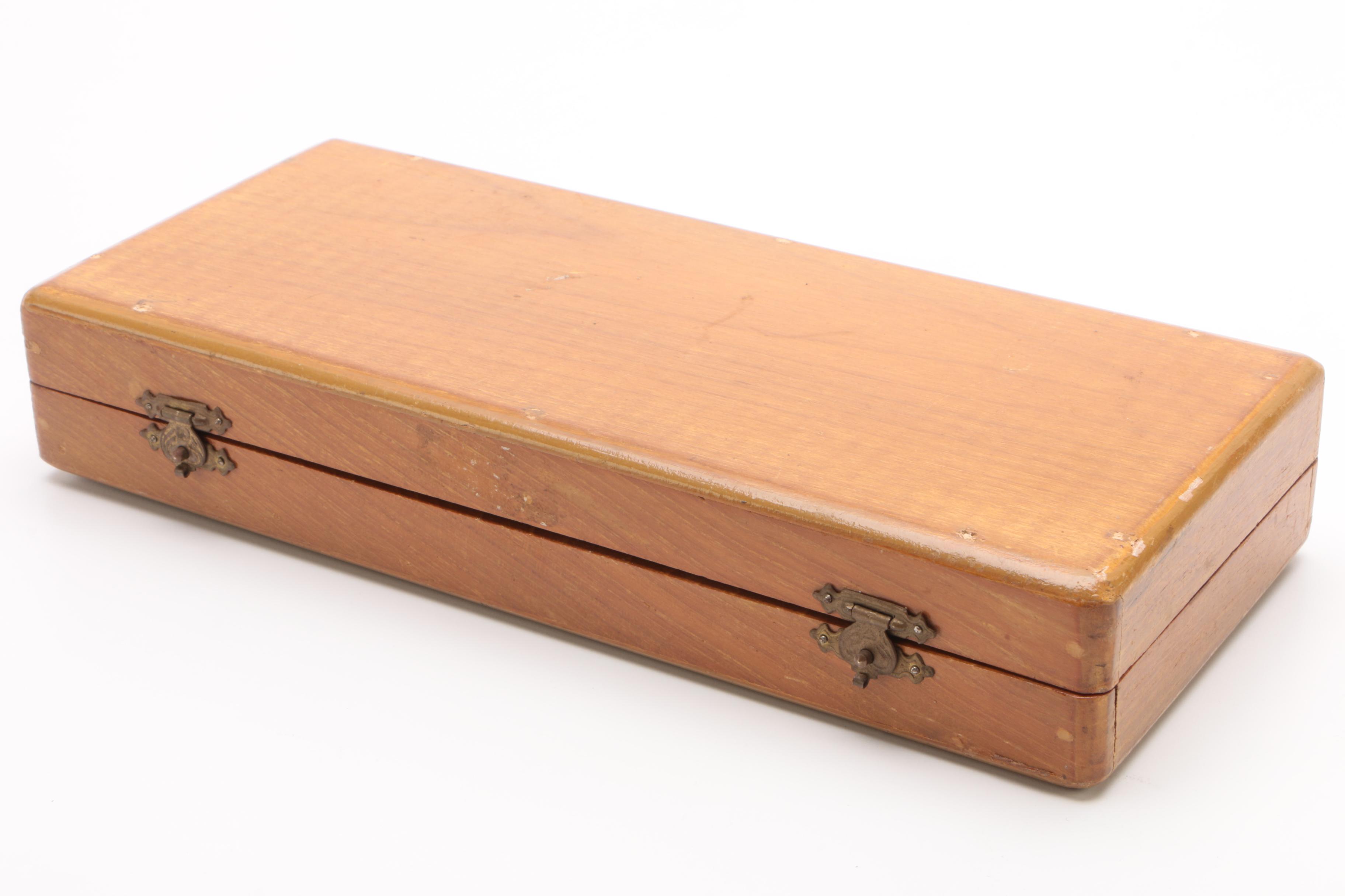 Amfarco "Star of Siam" Sterling Inlaid Nickel Bronze Alloy Serving Utensil Set