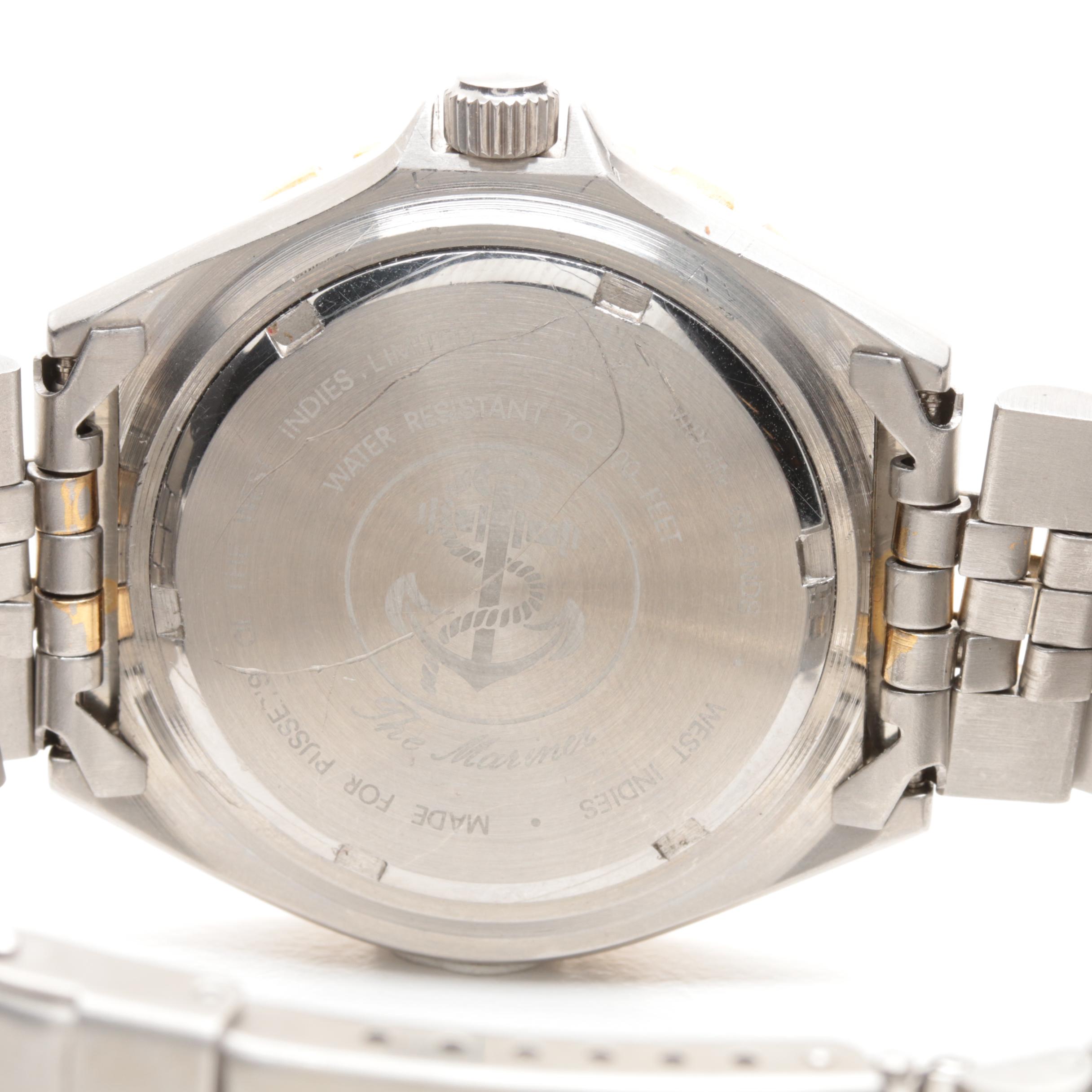 Pusser's Rum Stainless Steel Nautical Flag Watch