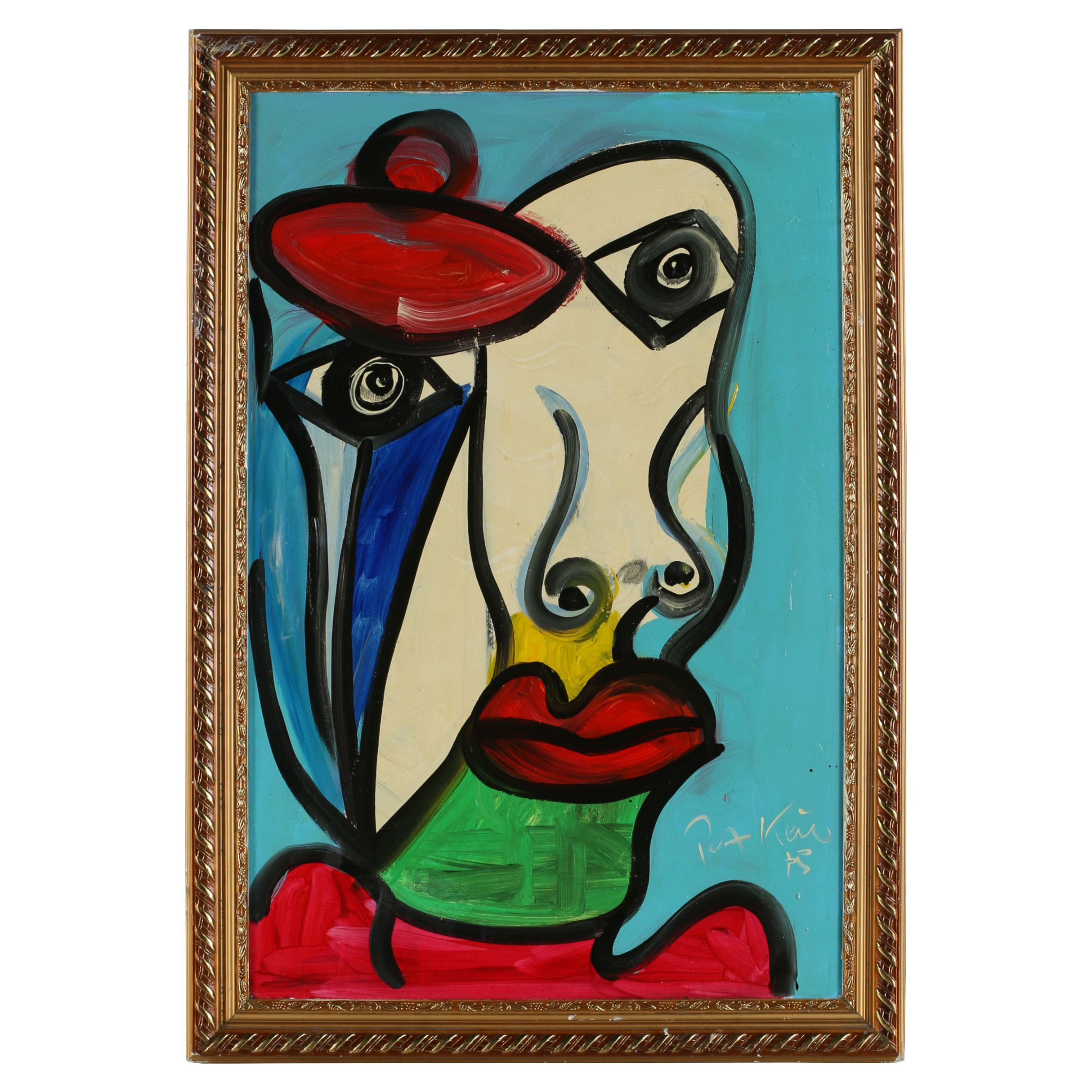 Peter Keil Acrylic Painting "The Sailor (Pablo Picasso)"