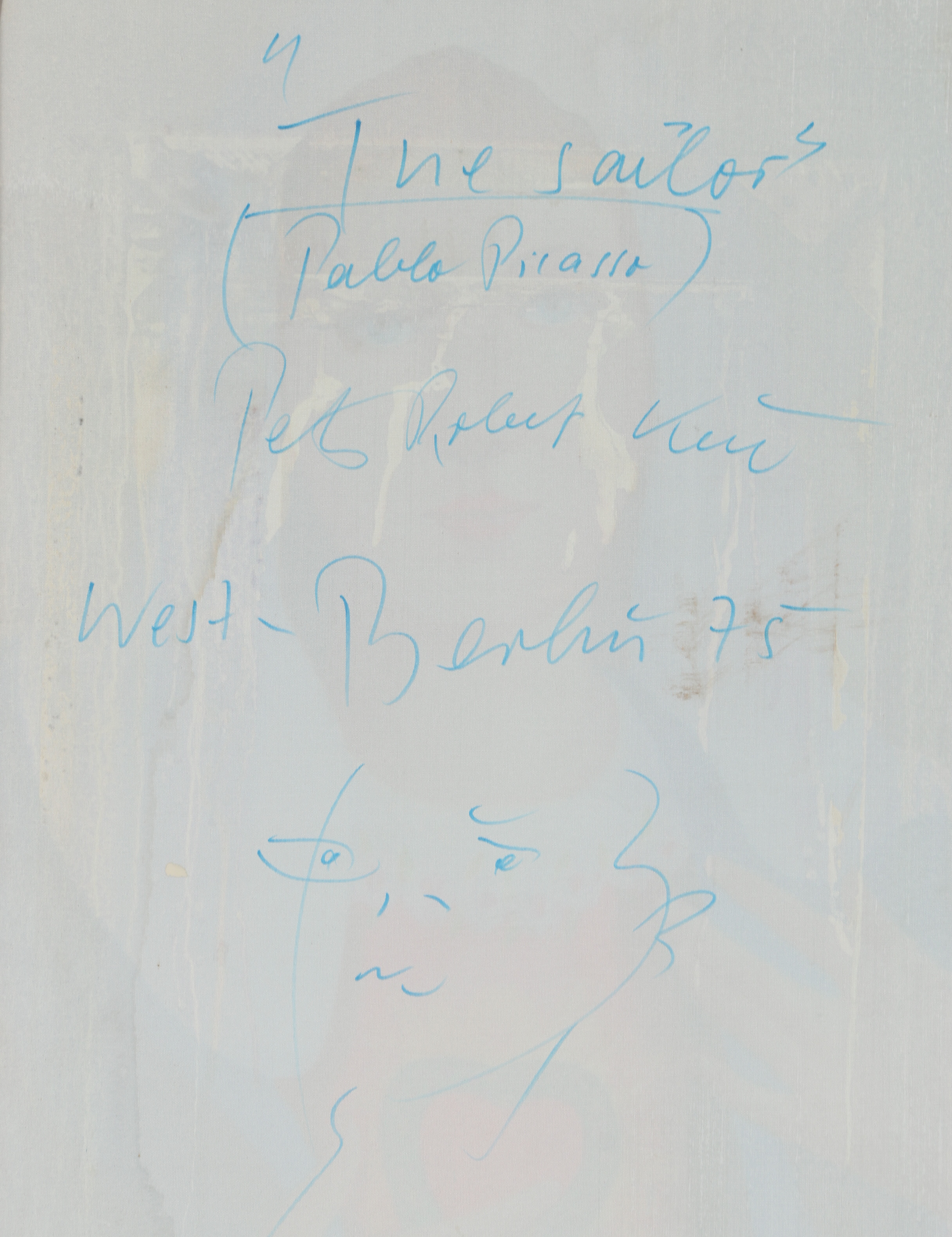 Peter Keil Acrylic Painting "The Sailor (Pablo Picasso)"