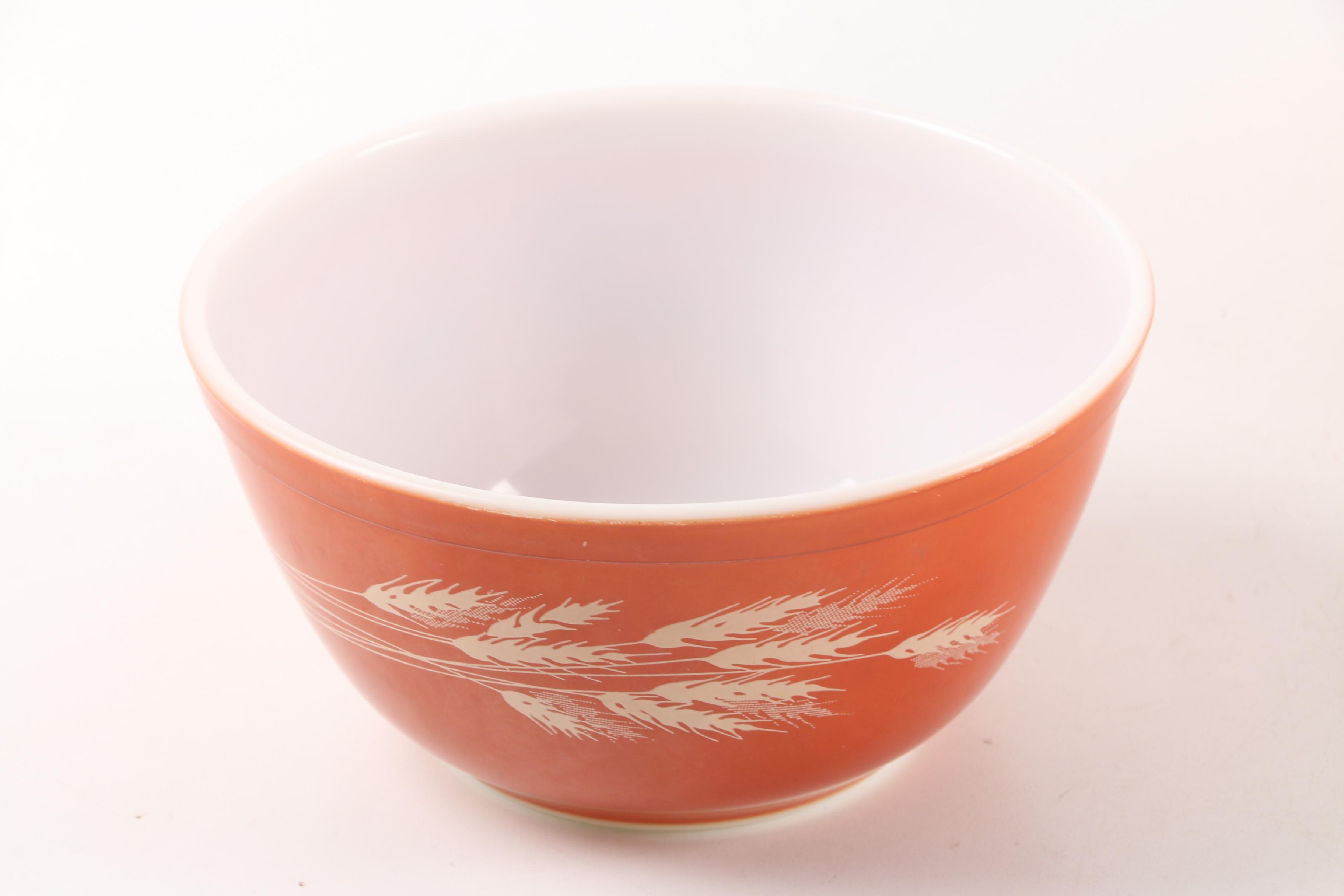 Vintage Pyrex "Autumn Harvest" Nesting Bowls Circa 1979-1986