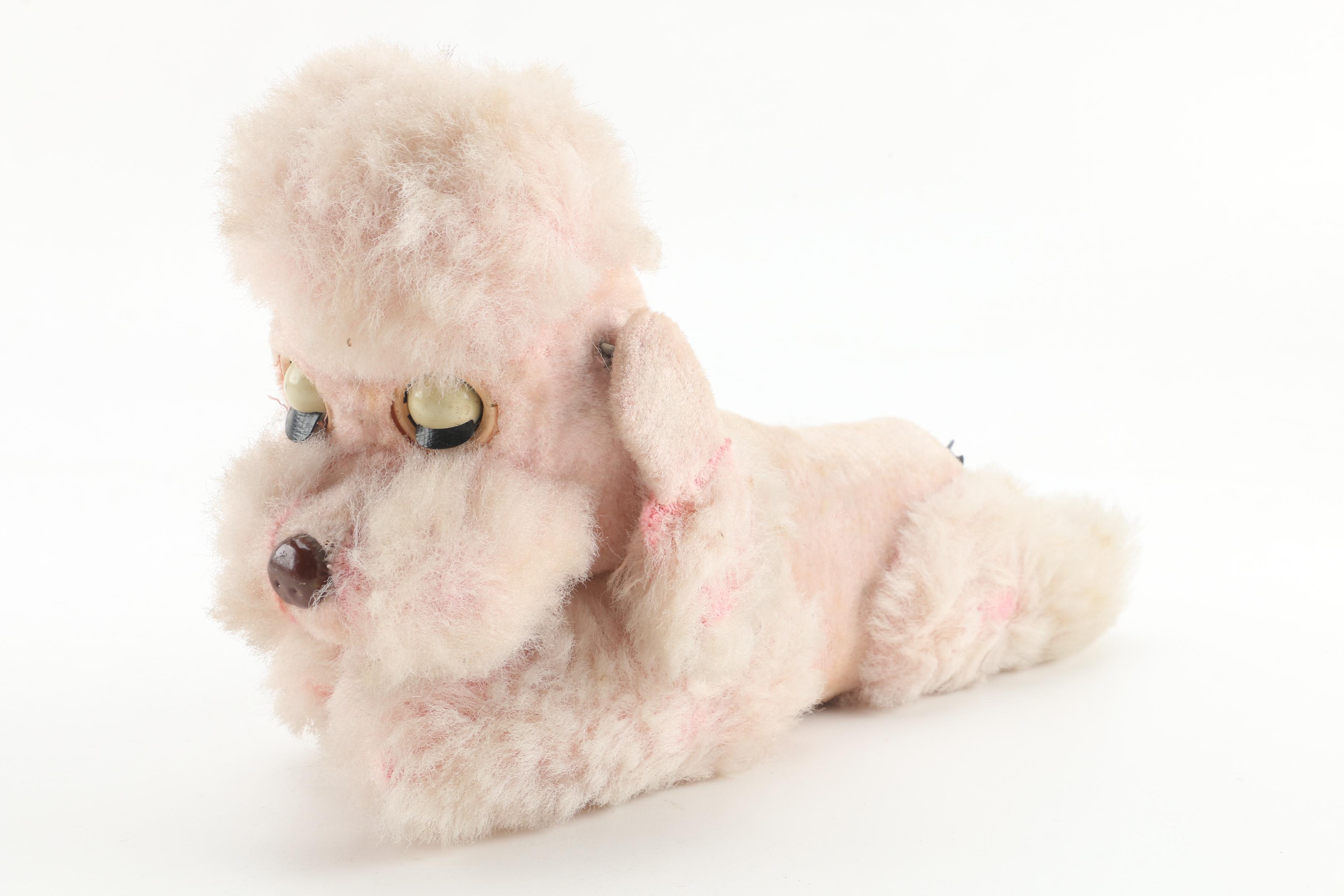 Vintage Cragstan Musical Poodle, M Toys Monkey and Dream Pets Rescue Dog
