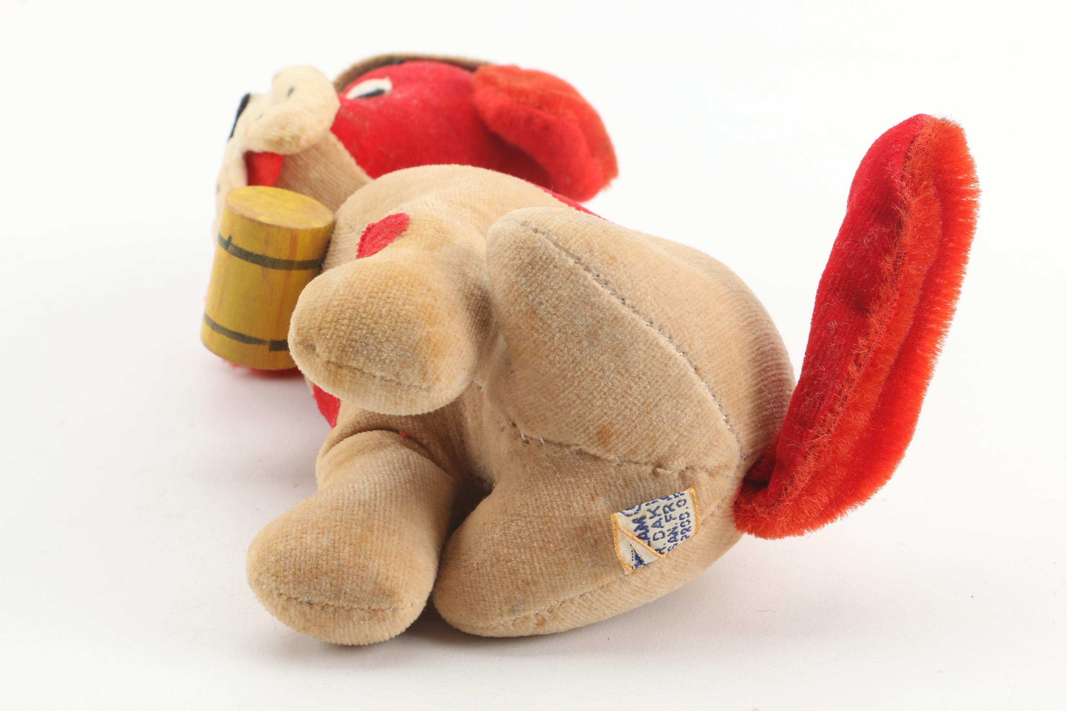 Vintage Cragstan Musical Poodle, M Toys Monkey and Dream Pets Rescue Dog